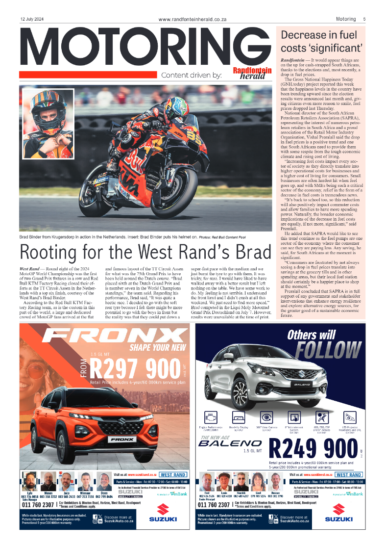 Randfontein Herald 12 July 2024 page 5