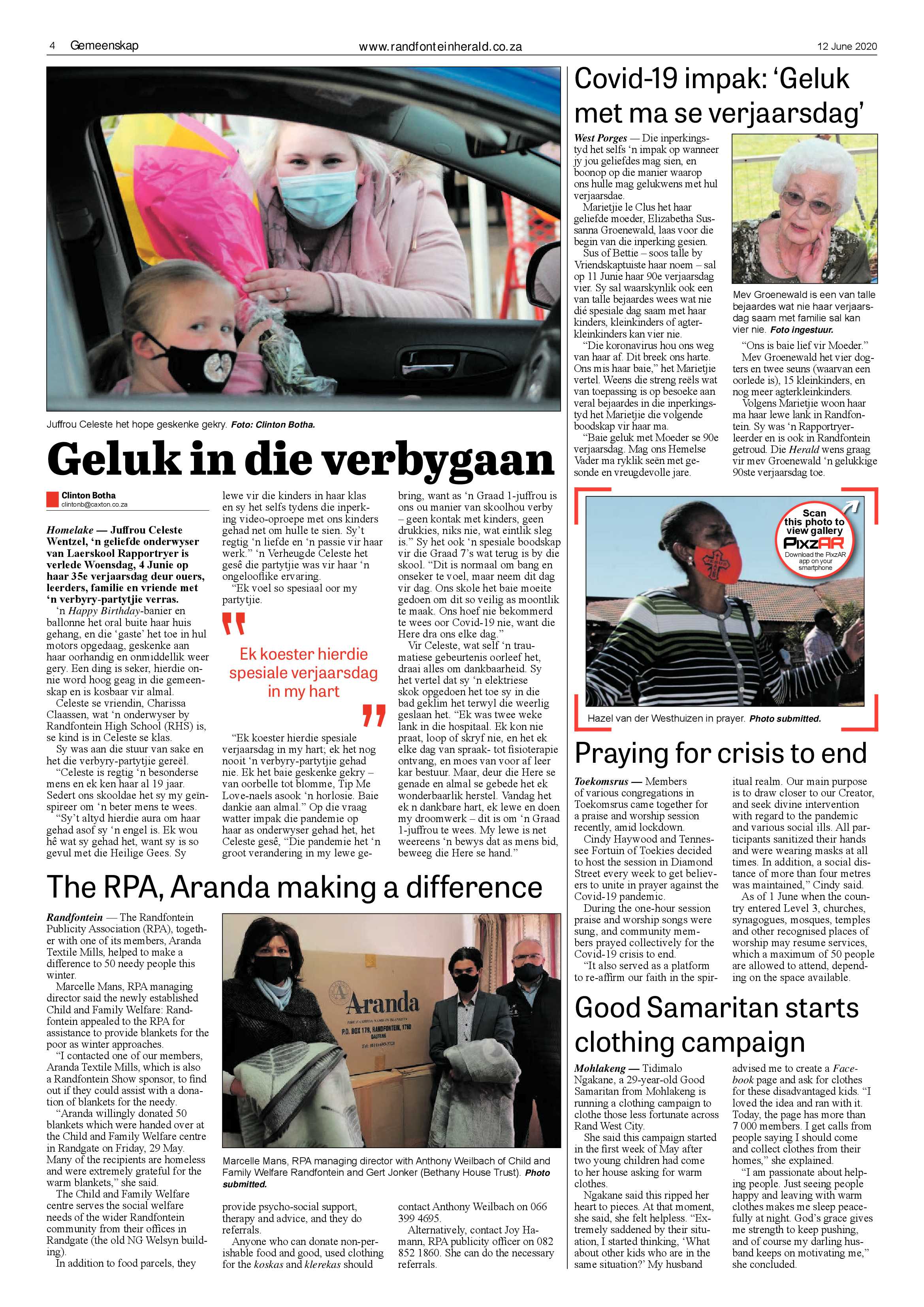 Randfontein Herald 12 June 2020 page 4