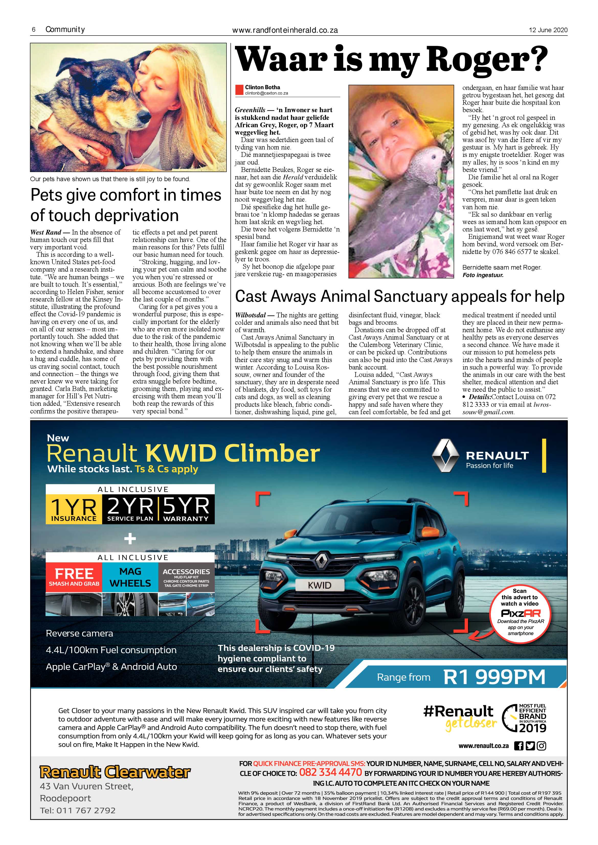 Randfontein Herald 12 June 2020 page 6