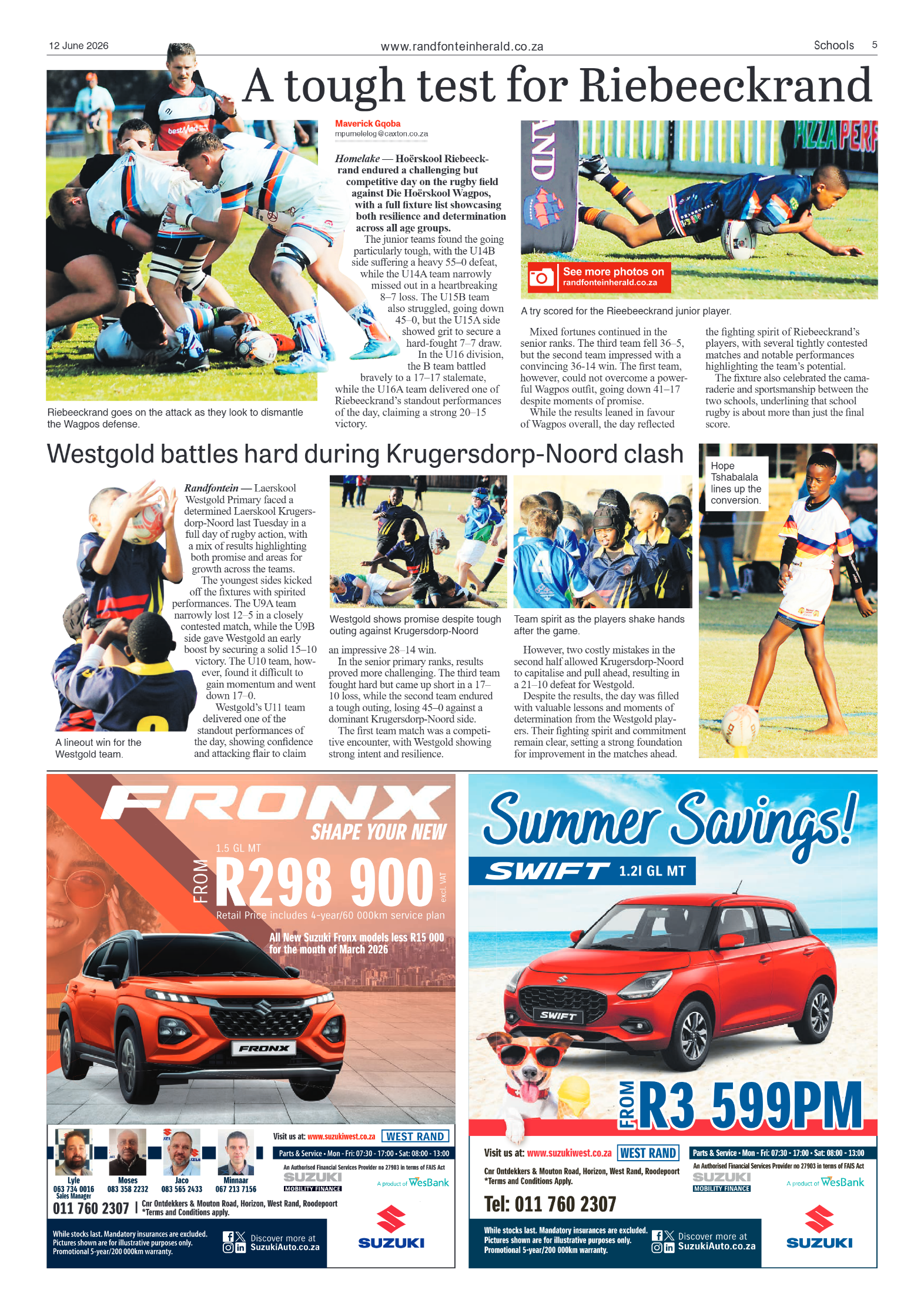 Randfontein Herald 12 June 2026 page 5