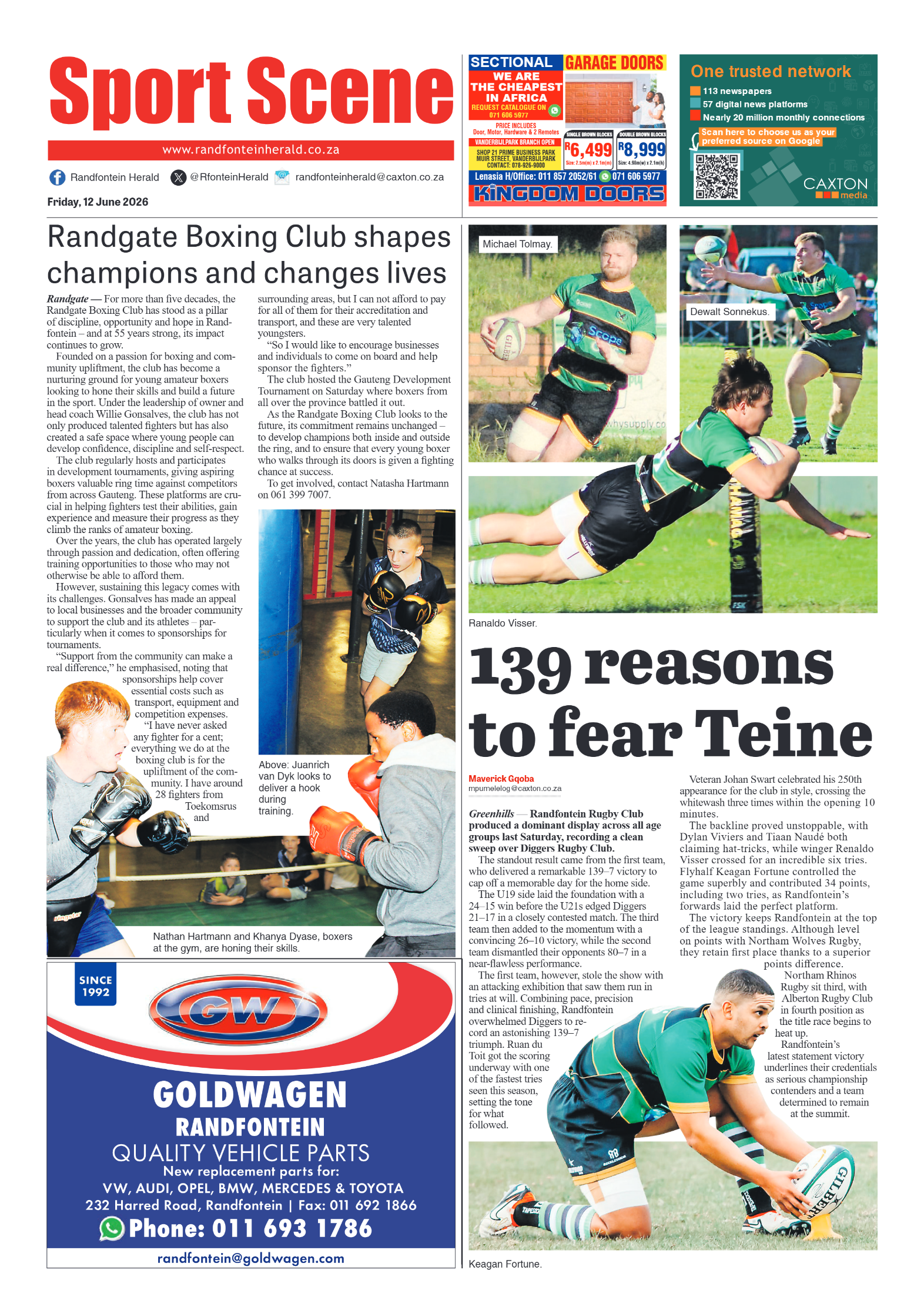 Randfontein Herald 12 June 2026 page 8