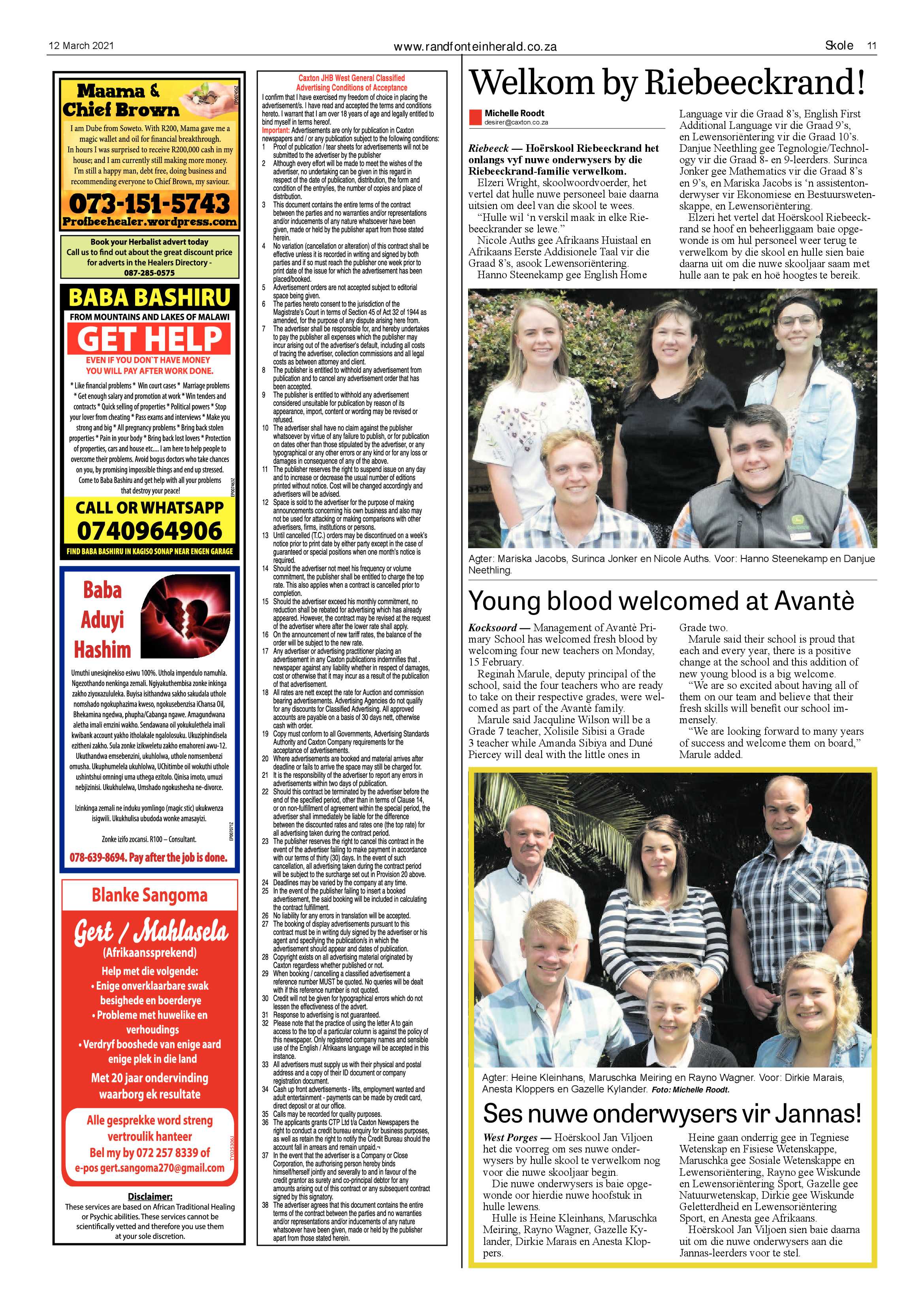 Randfontein Herald 12 March 2021 page 11