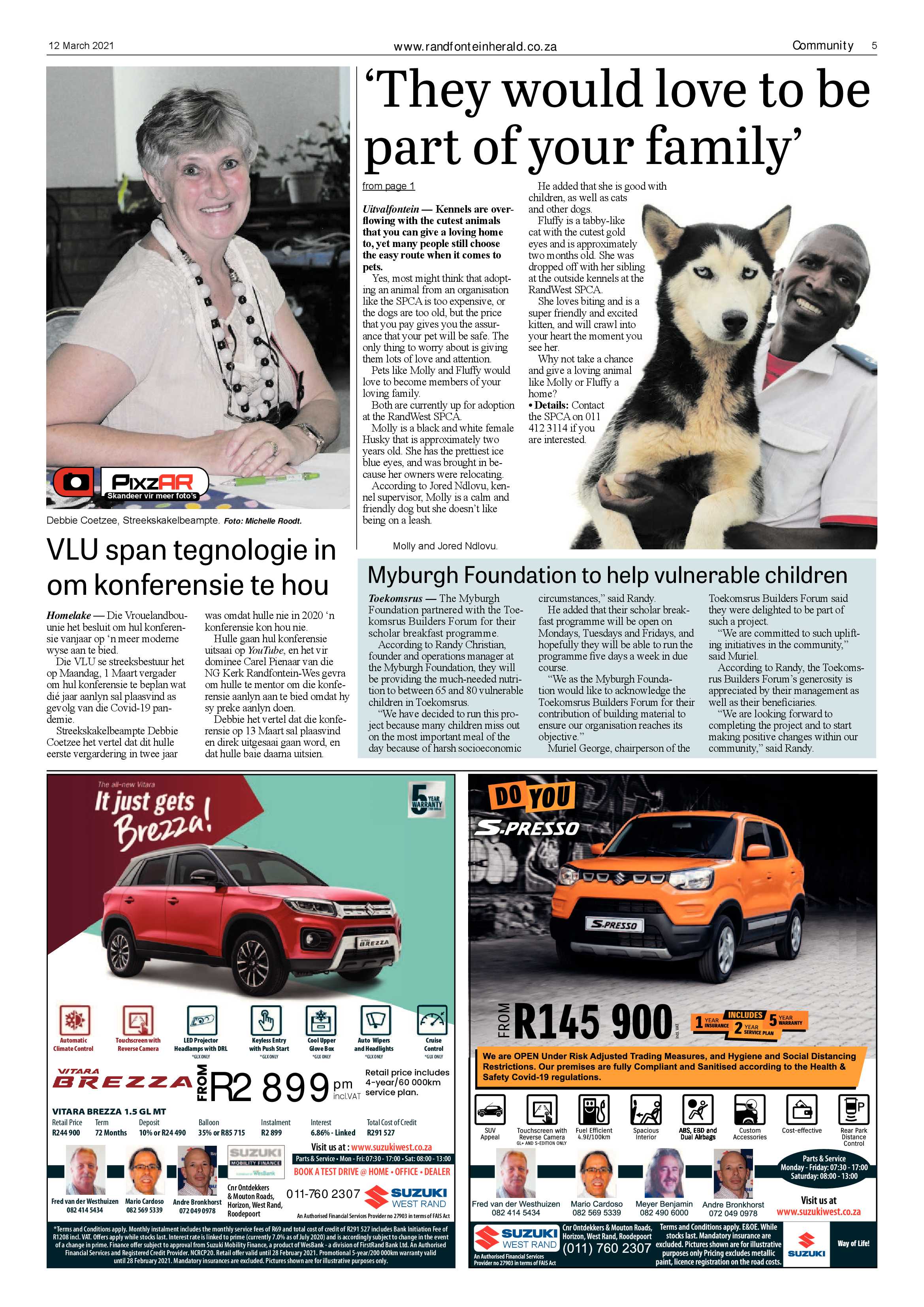 Randfontein Herald 12 March 2021 page 5
