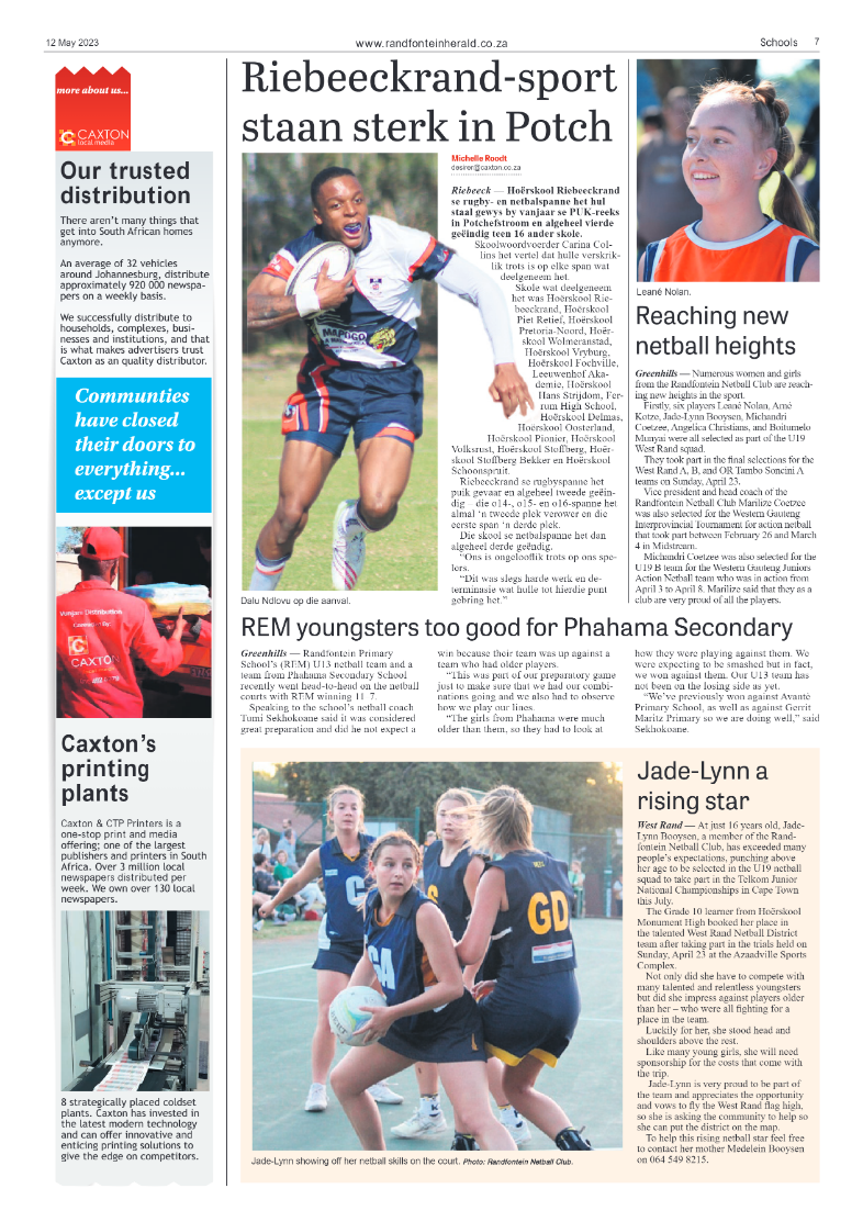 Randfontein Herald 12 May 2023 page 7