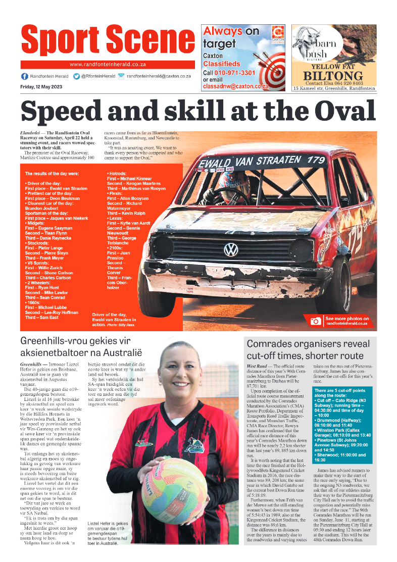 Randfontein Herald 12 May 2023 page 8