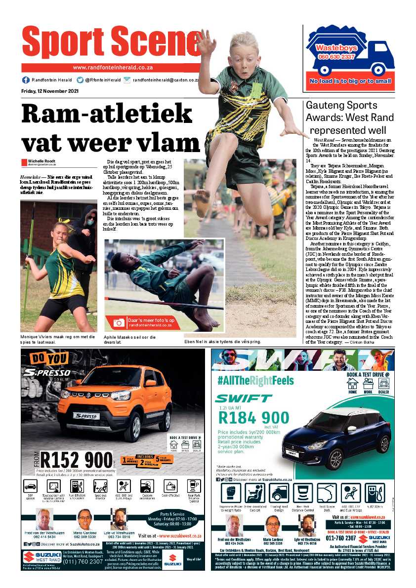 Randfontein Herald 12 November 2021 page 8