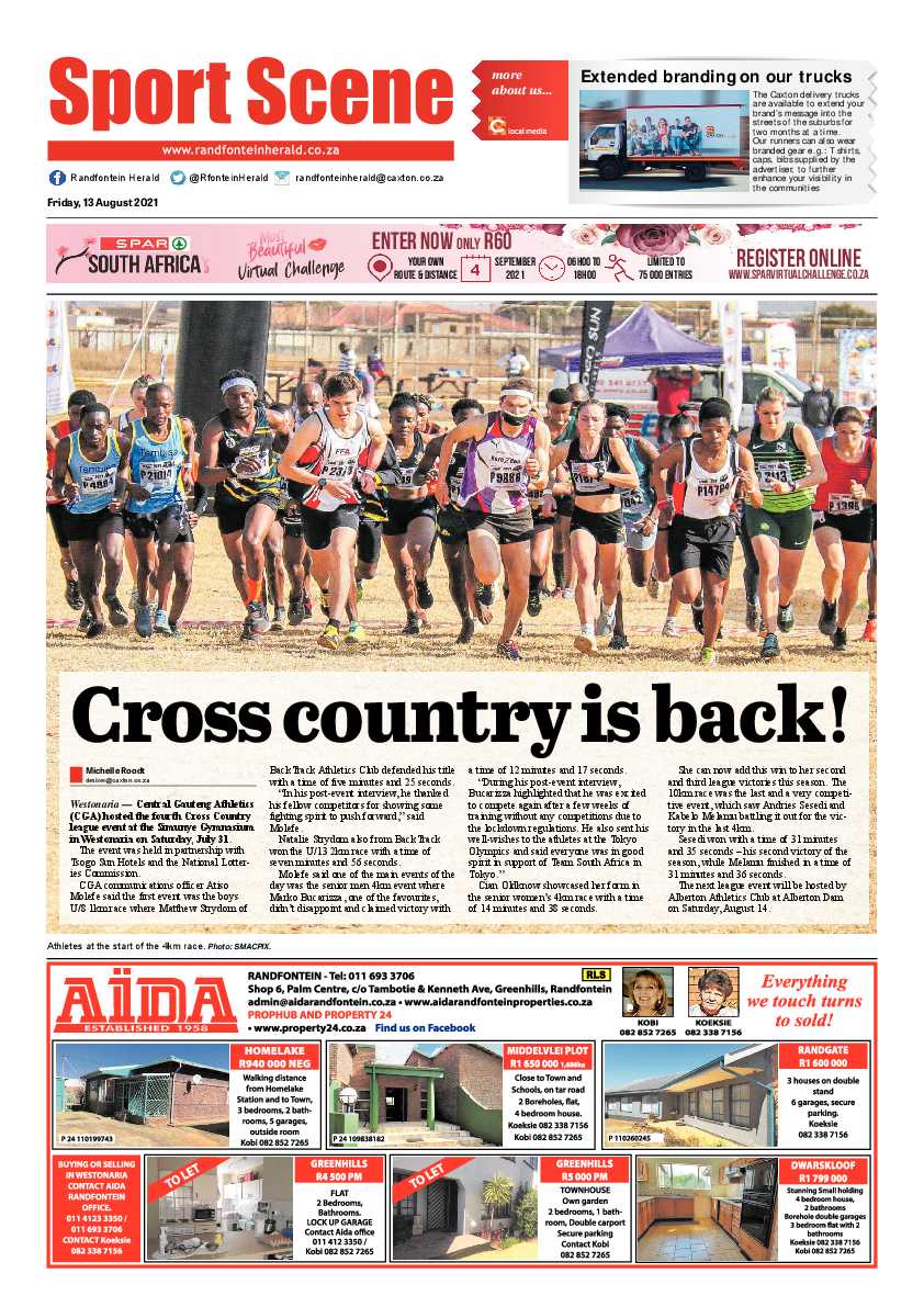 Randfontein Herald 13 August 2021 page 12