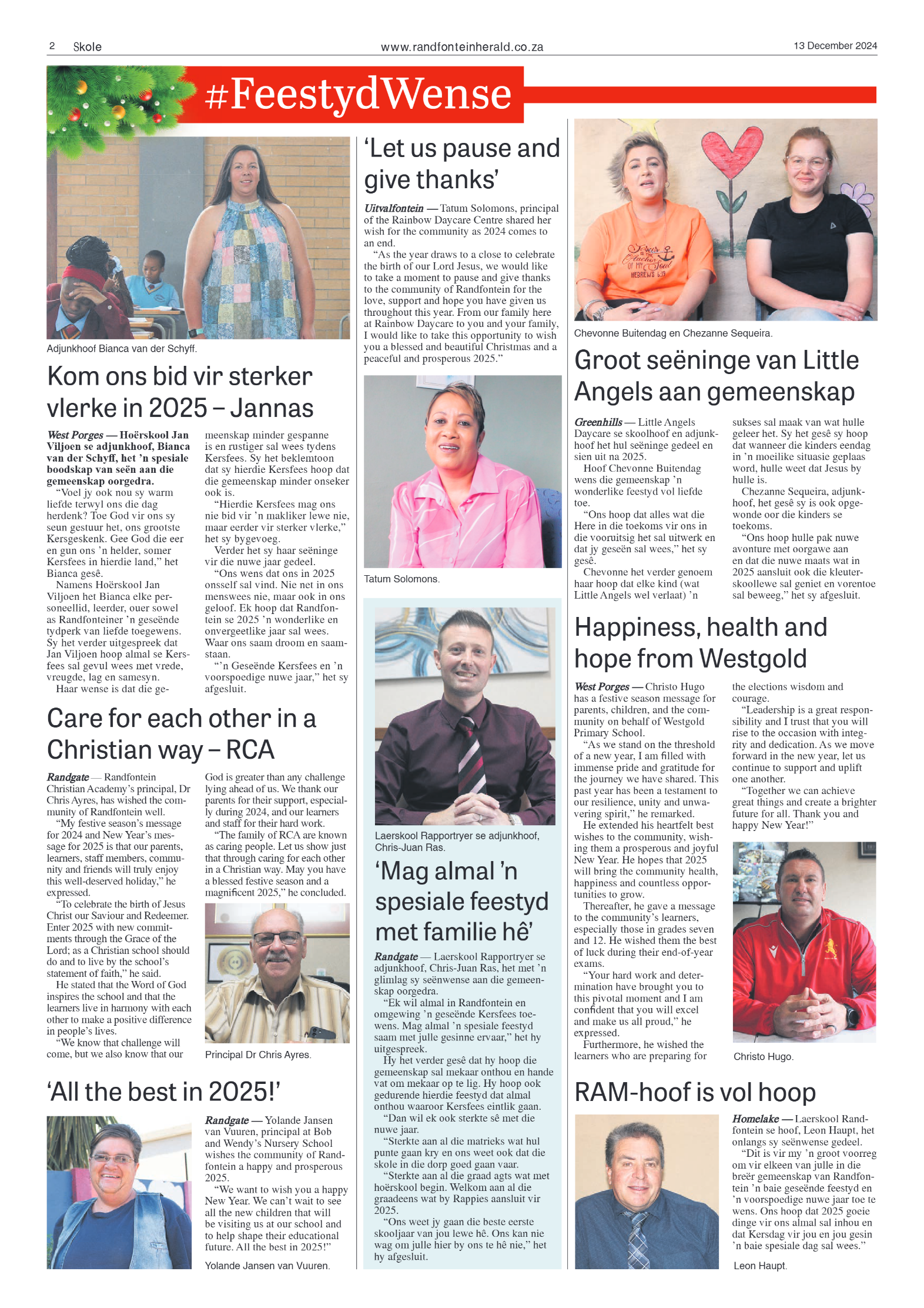 Randfontein Herald 13 December 2024 page 2