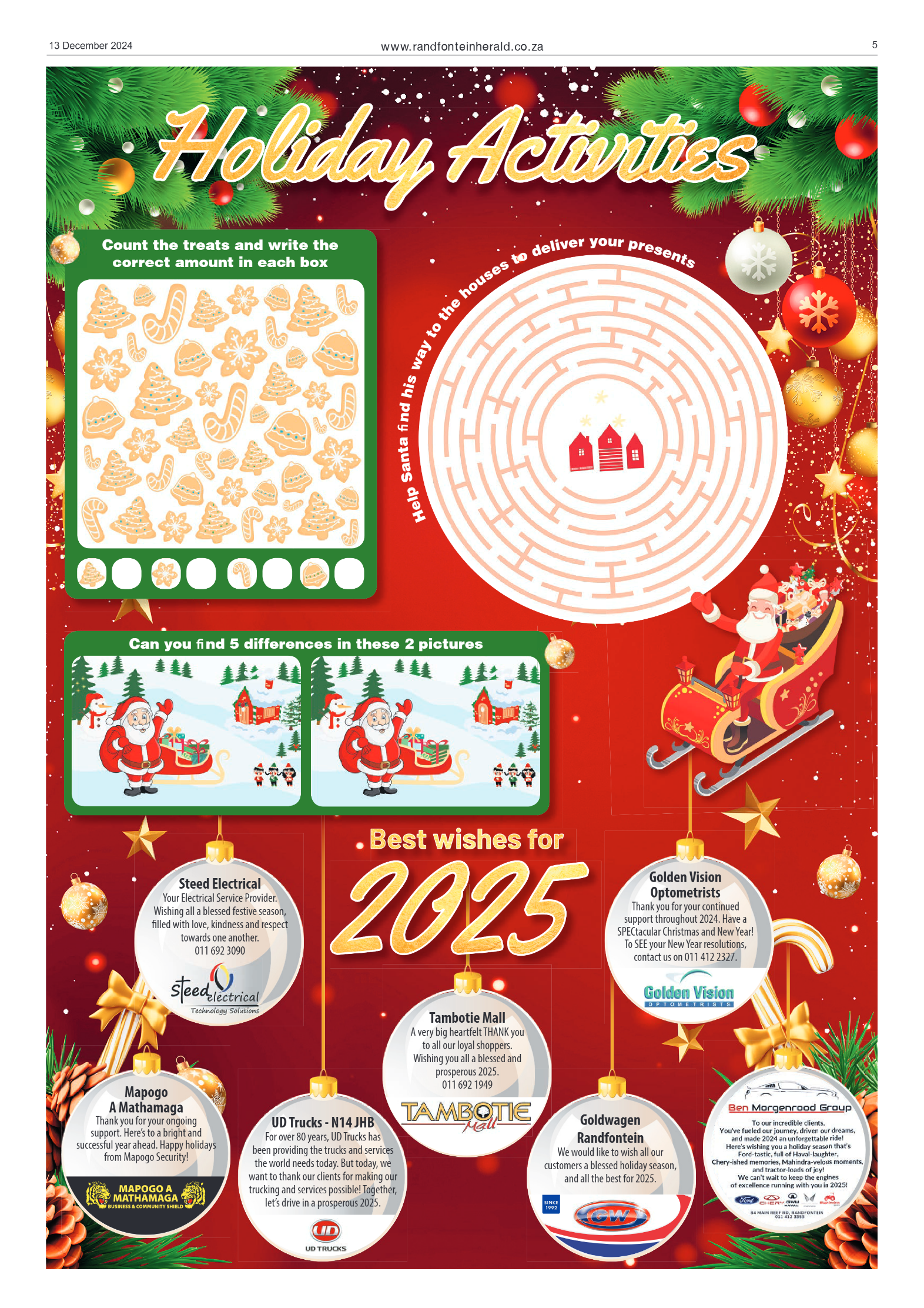Randfontein Herald 13 December 2024 page 5