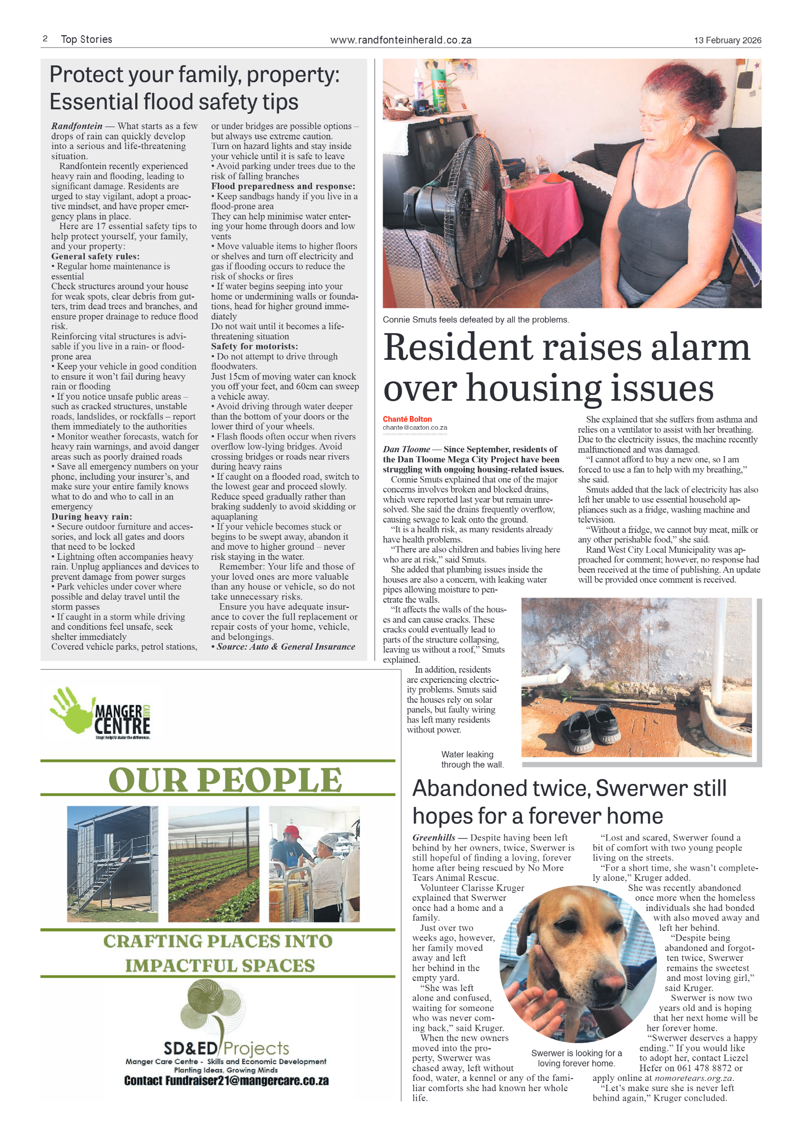 Randfontein Herald 13 February 2026 page 2
