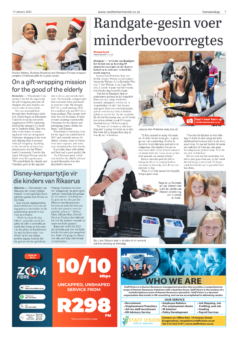 Randfontein Herald 13 January 2023 page 3