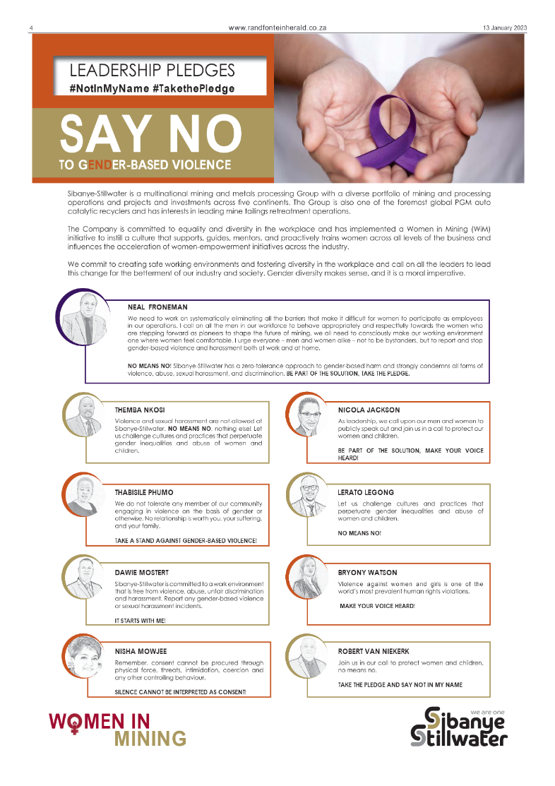 Randfontein Herald 13 January 2023 page 4