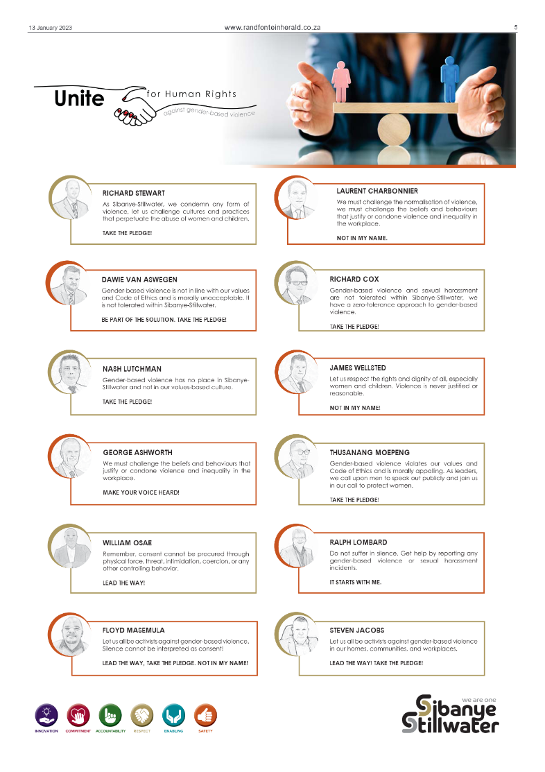 Randfontein Herald 13 January 2023 page 5