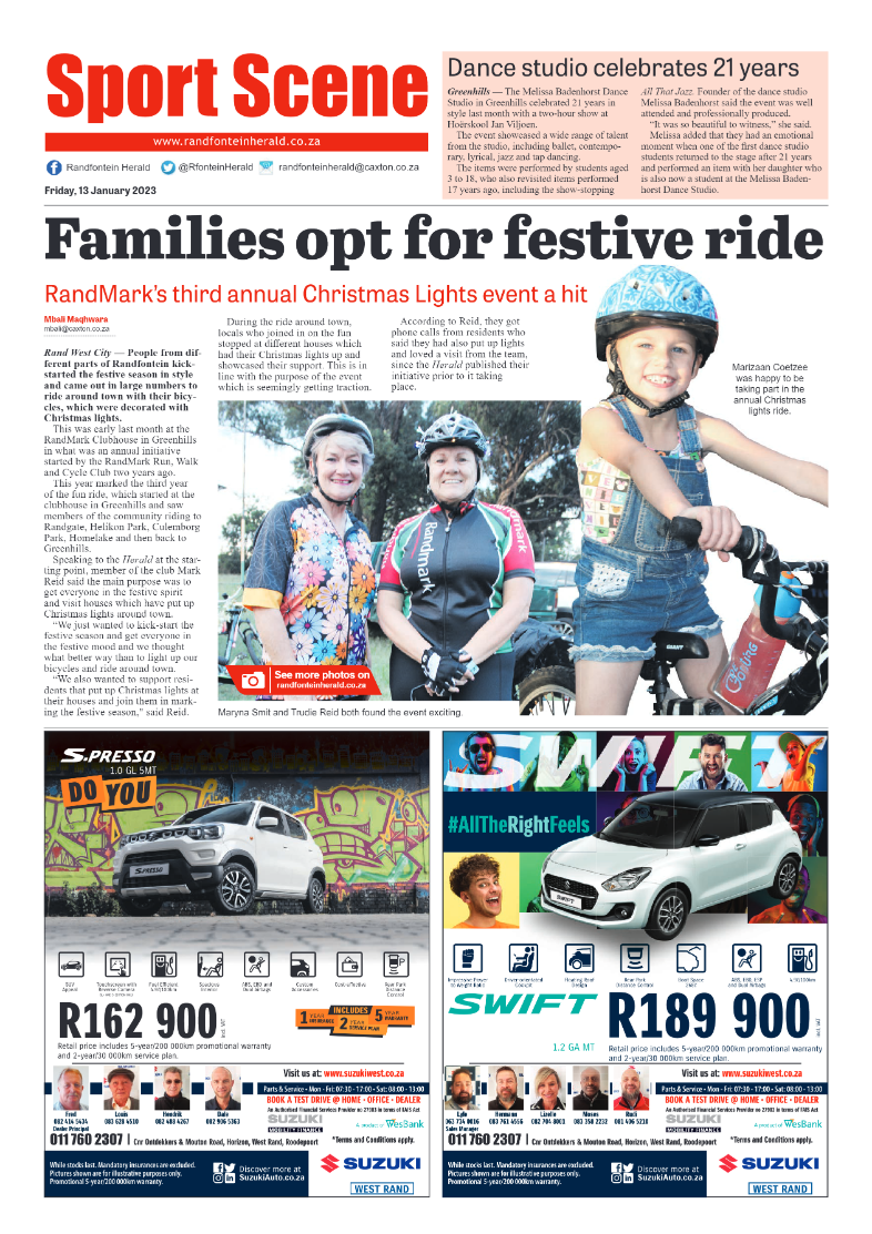 Randfontein Herald 13 January 2023 page 8