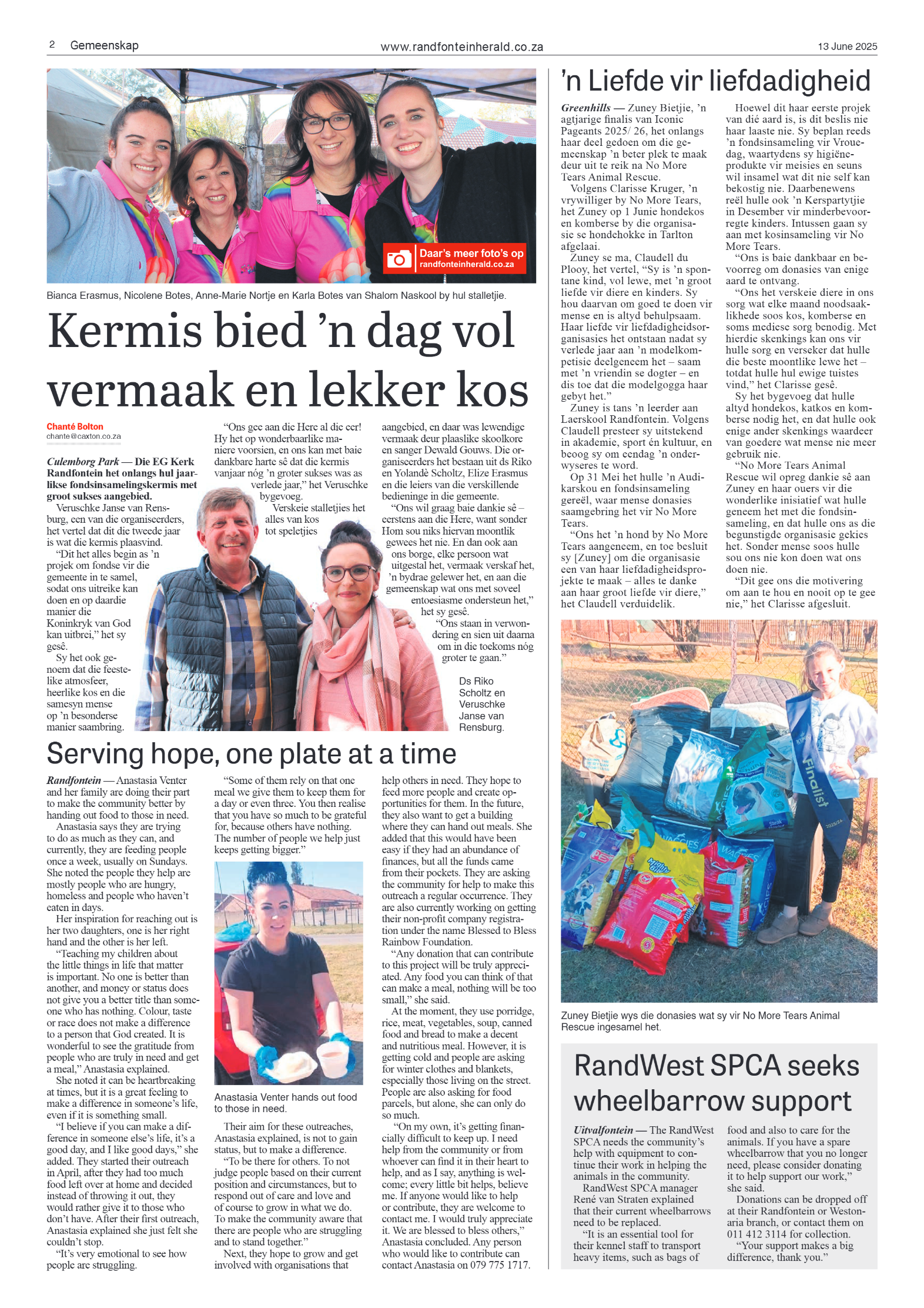 Randfontein Herald 13 June 2025 page 2
