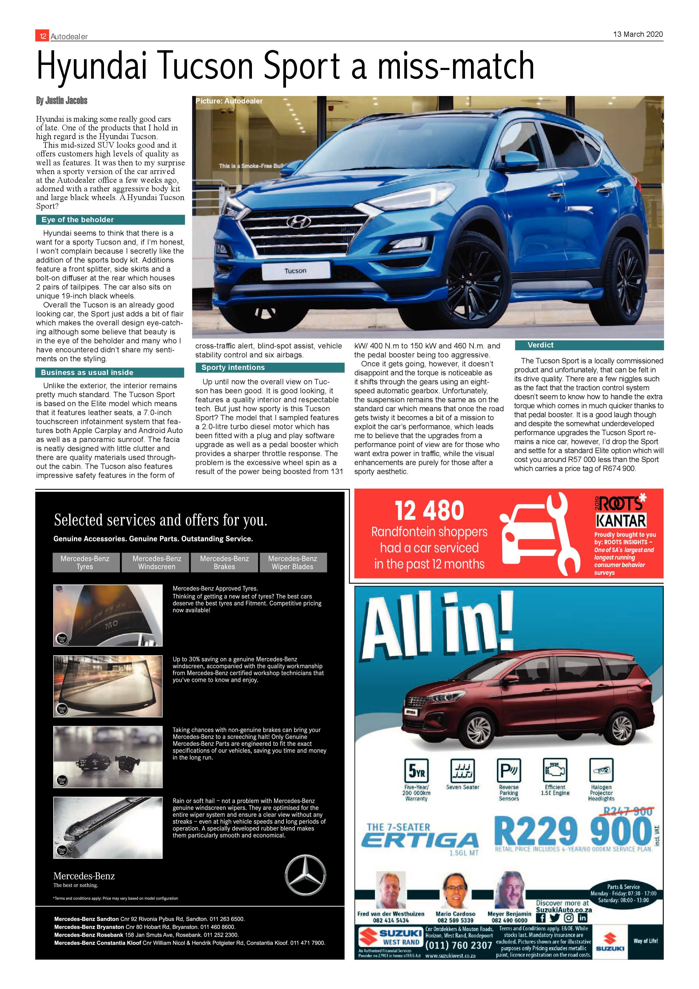 Randfontein Herald 13 March 2020 page 12