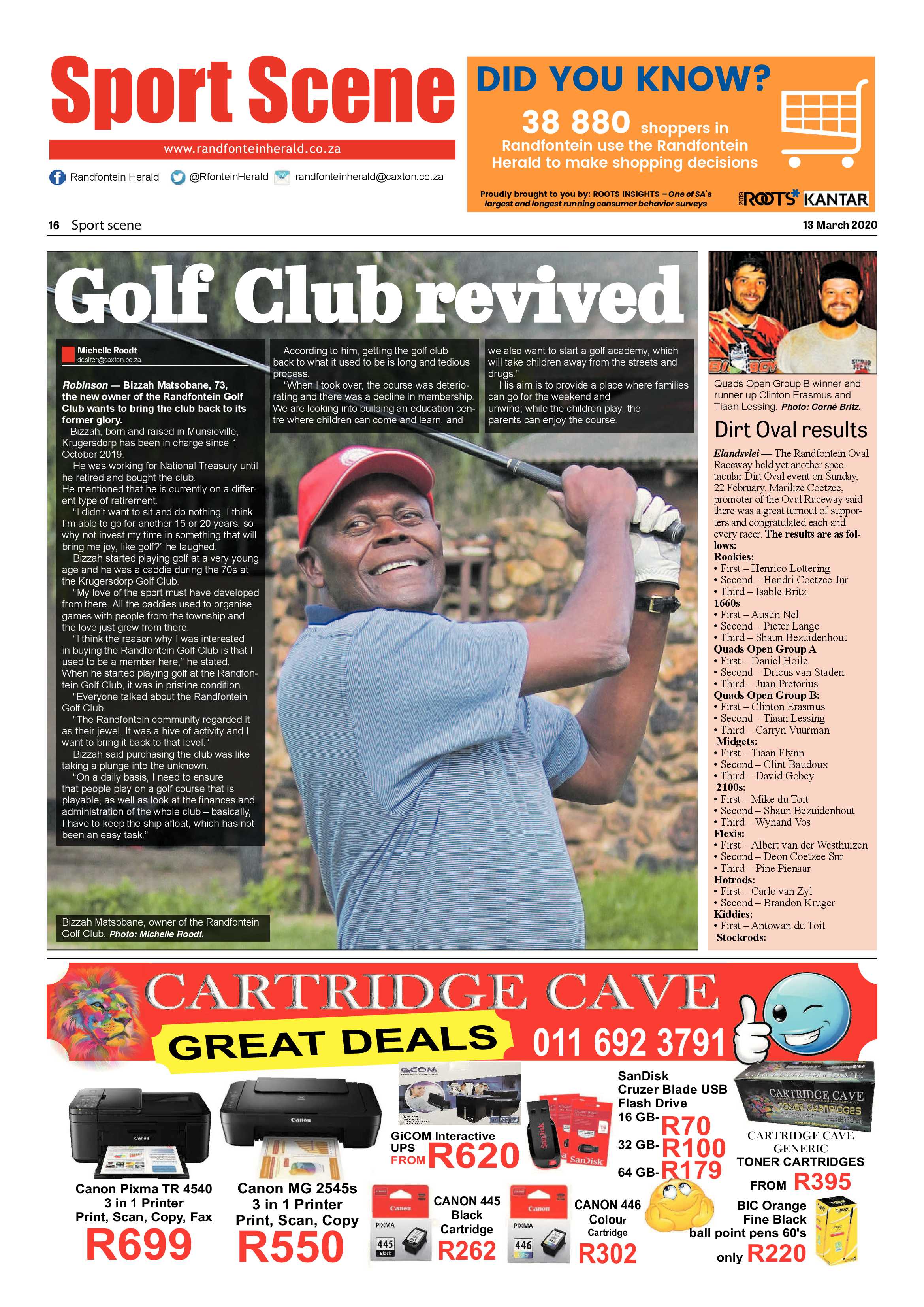 Randfontein Herald 13 March 2020 page 16