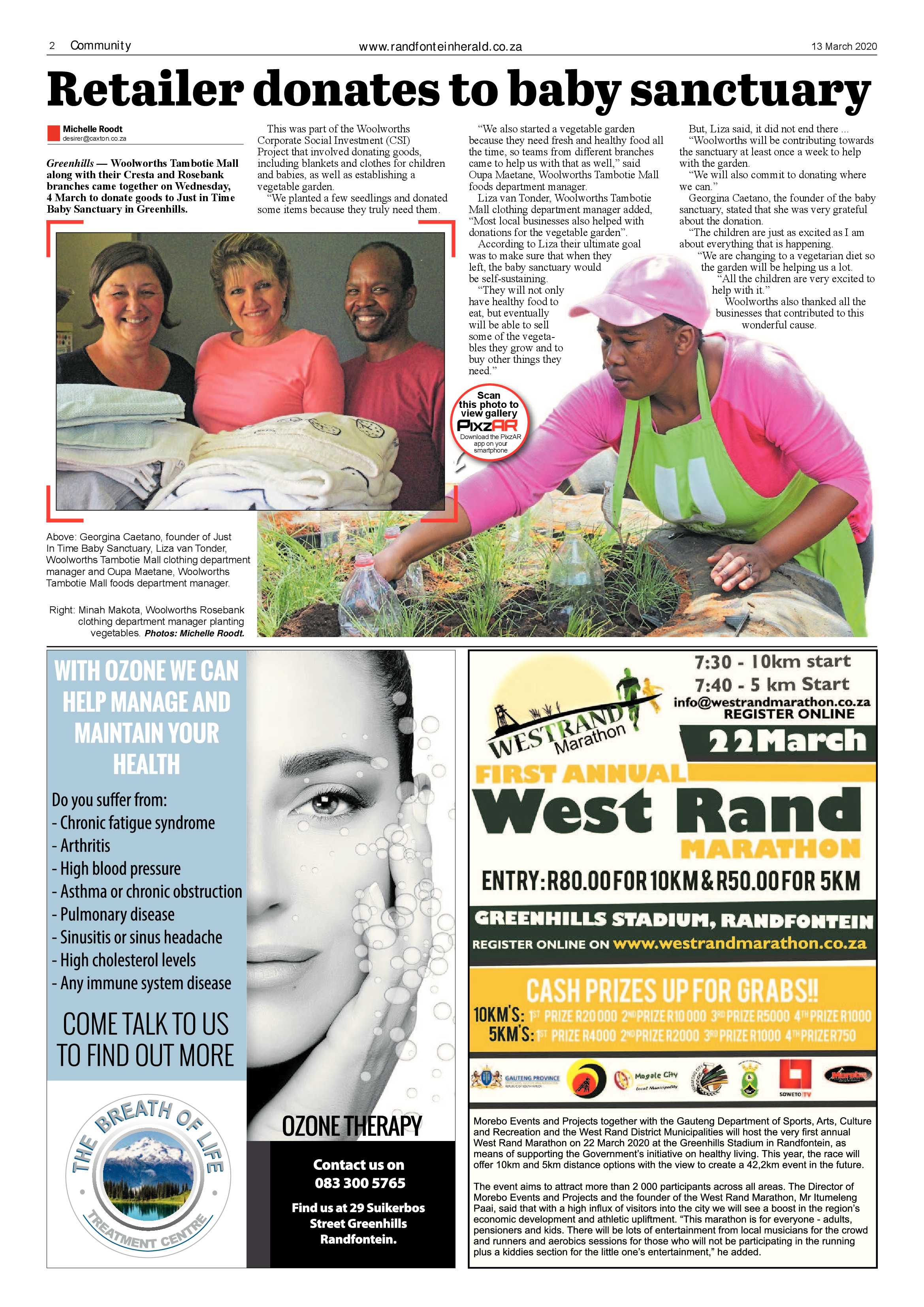 Randfontein Herald 13 March 2020 page 2