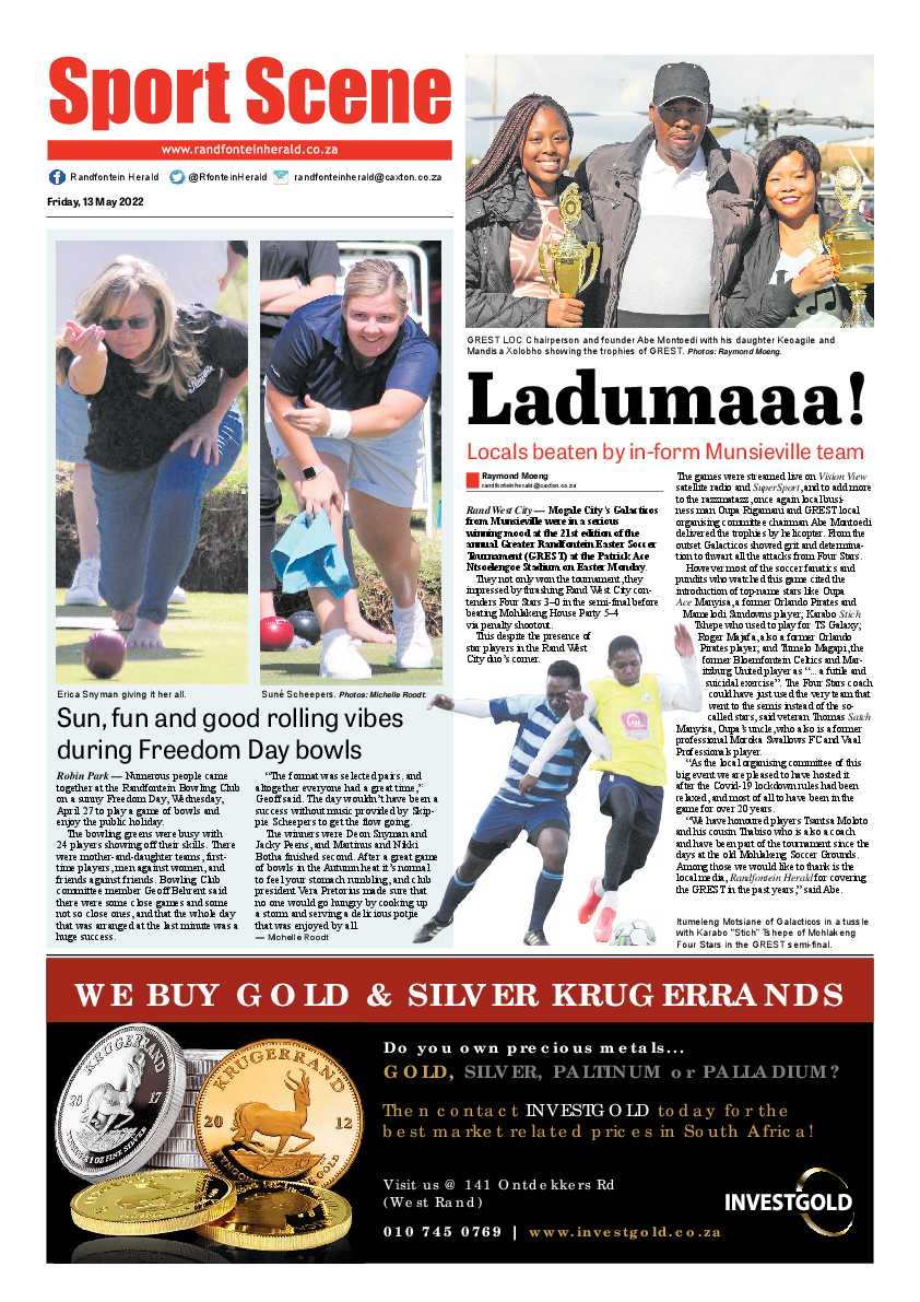 Randfontein Herald 13 May 2022 page 8
