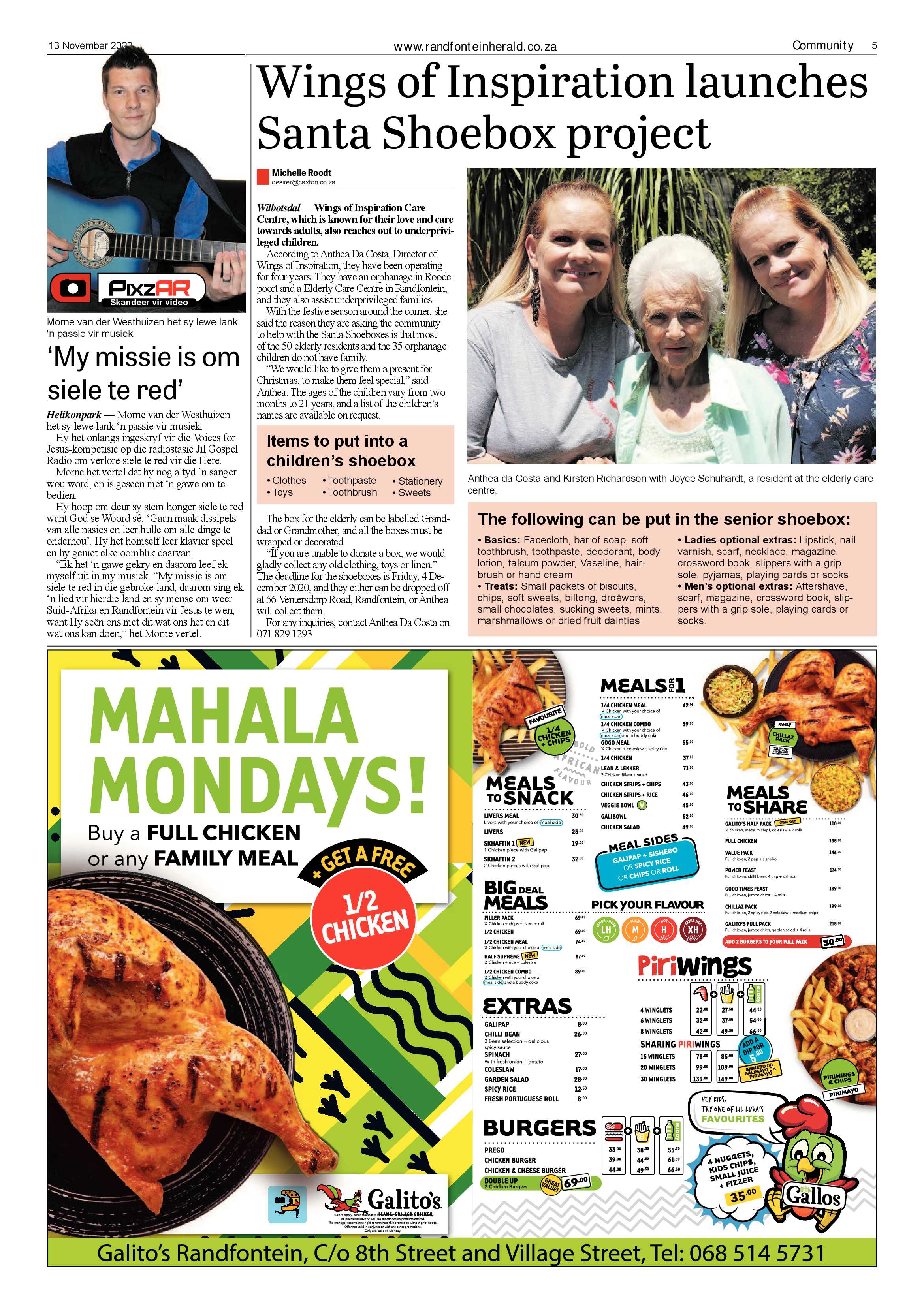 Randfontein Herald 13 November 2020 page 5