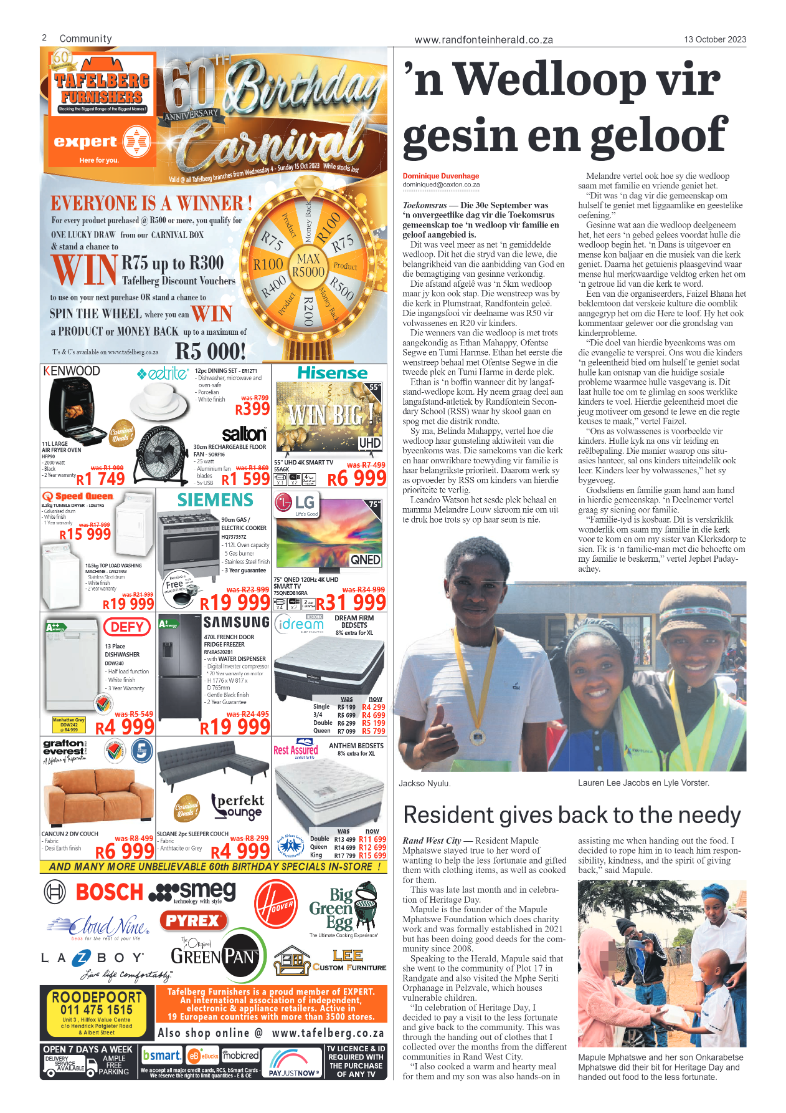 Randfontein Herald 13 October 2023 page 2