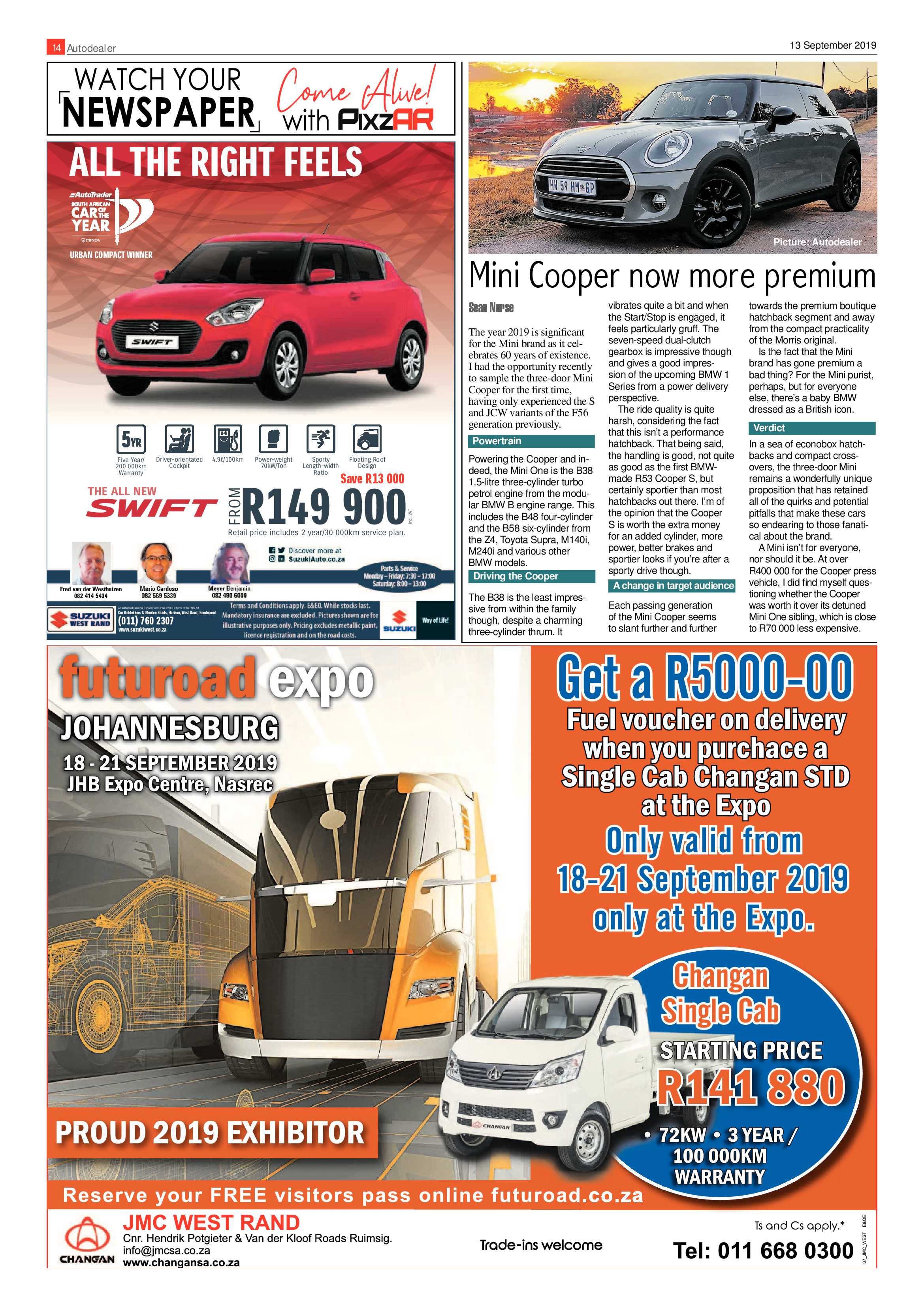 Randfontein Herald 13 September 2019 page 14
