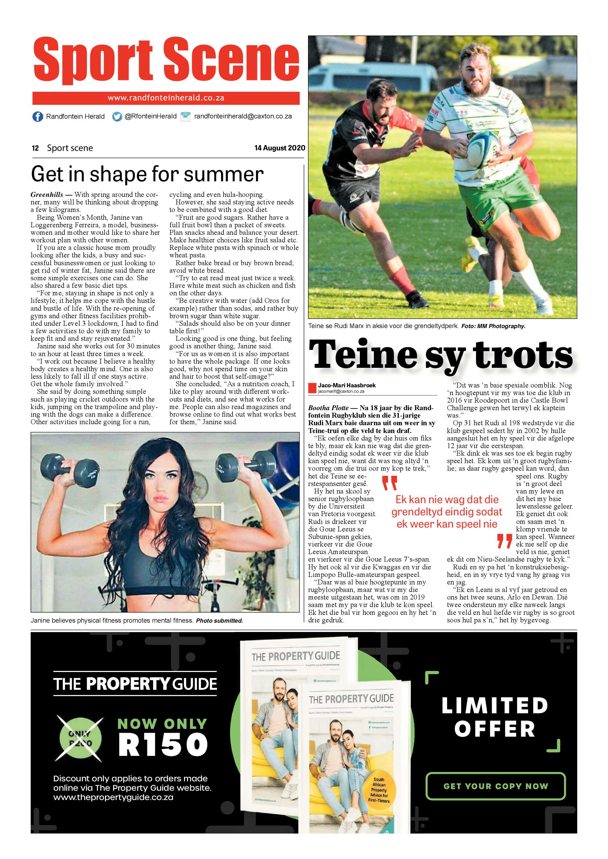Randfontein Herald 14 August 2020 page 12