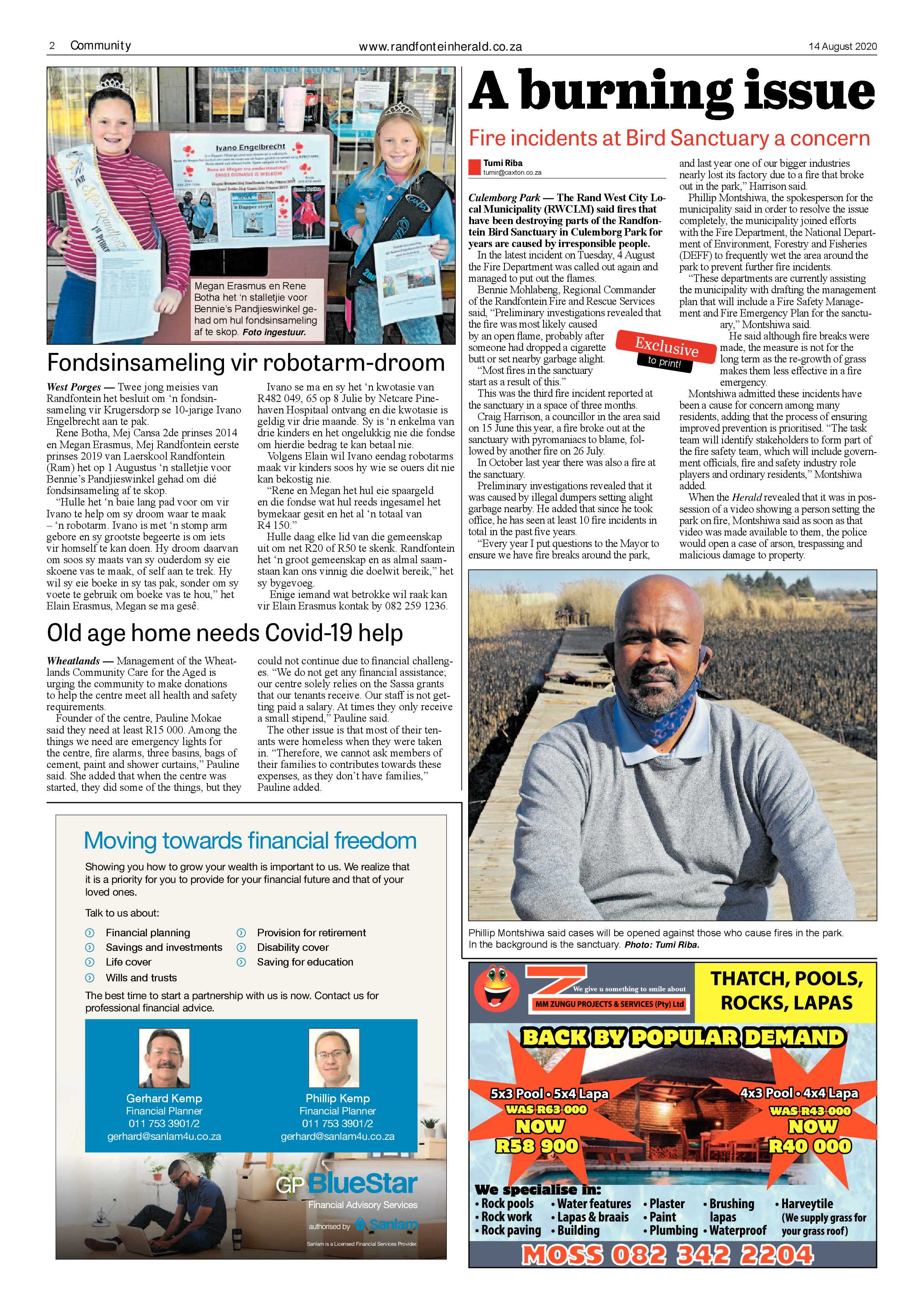 Randfontein Herald 14 August 2020 page 2