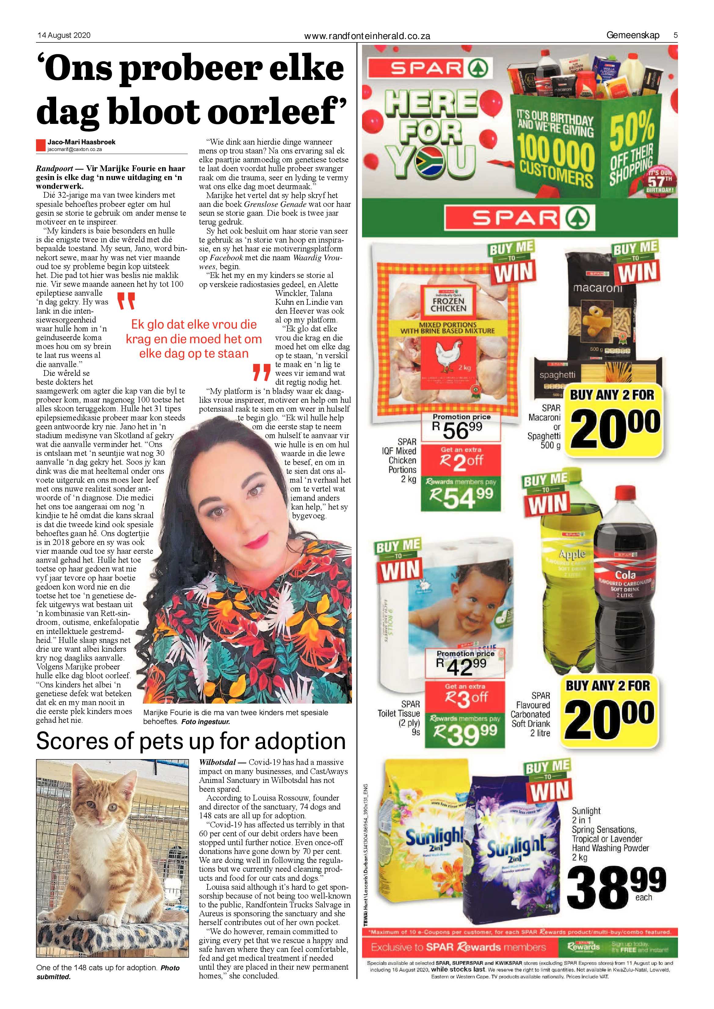 Randfontein Herald 14 August 2020 page 5