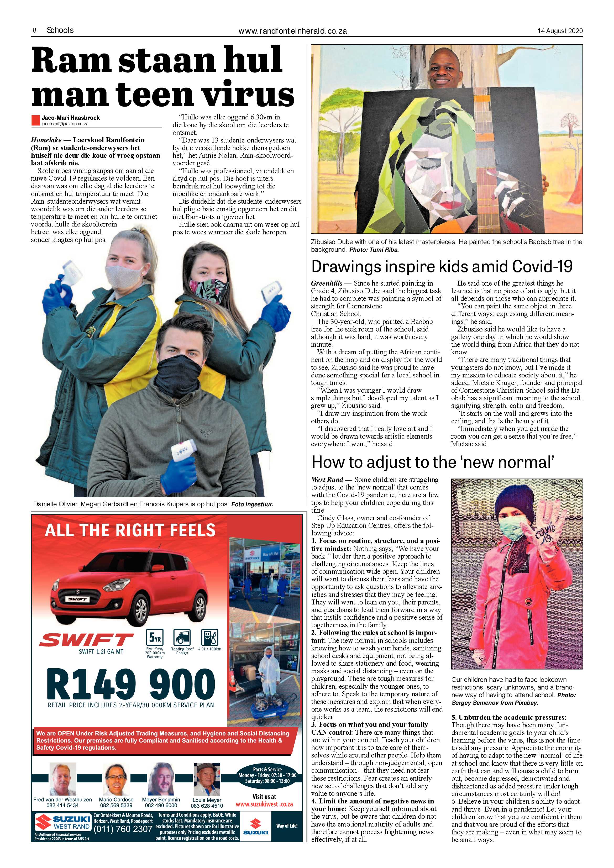 Randfontein Herald 14 August 2020 page 8