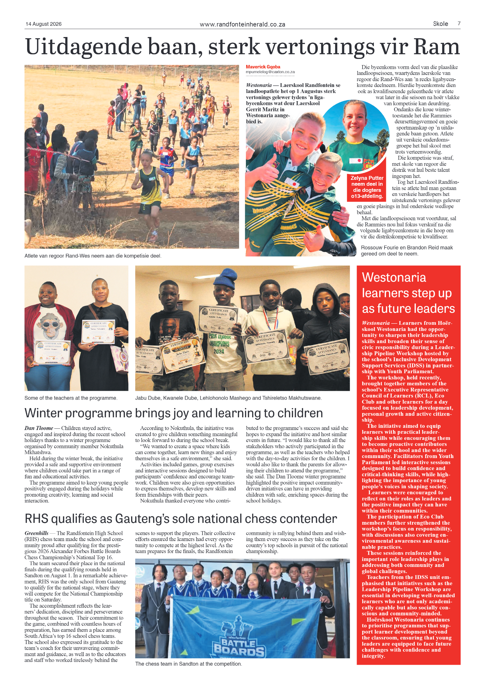 Randfontein Herald 14 August 2026 page 7