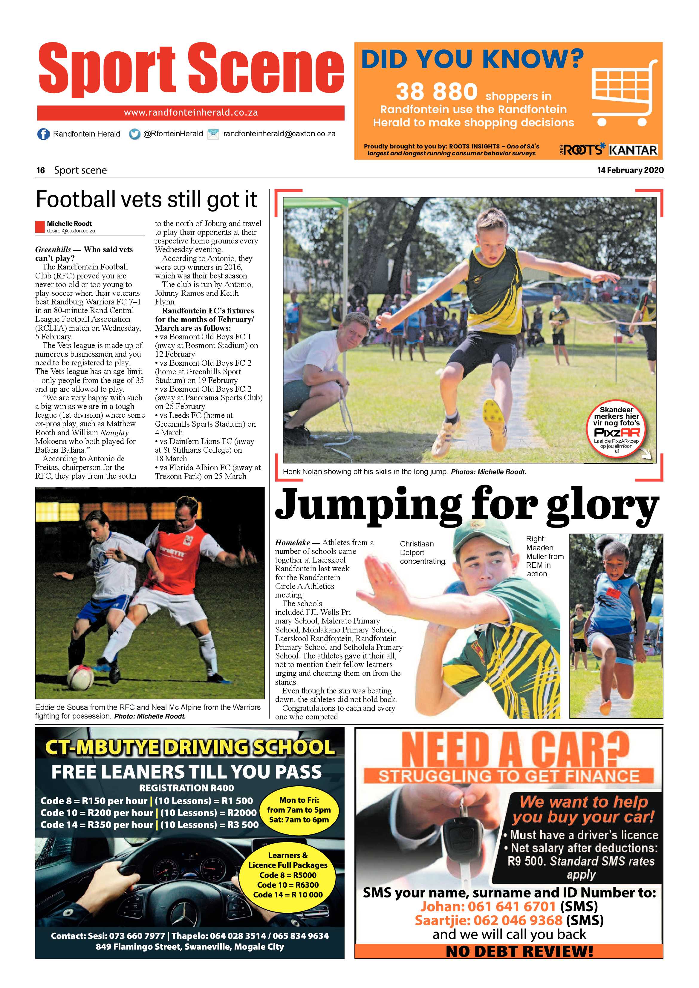 Randfontein Herald 14 February 2020 page 16