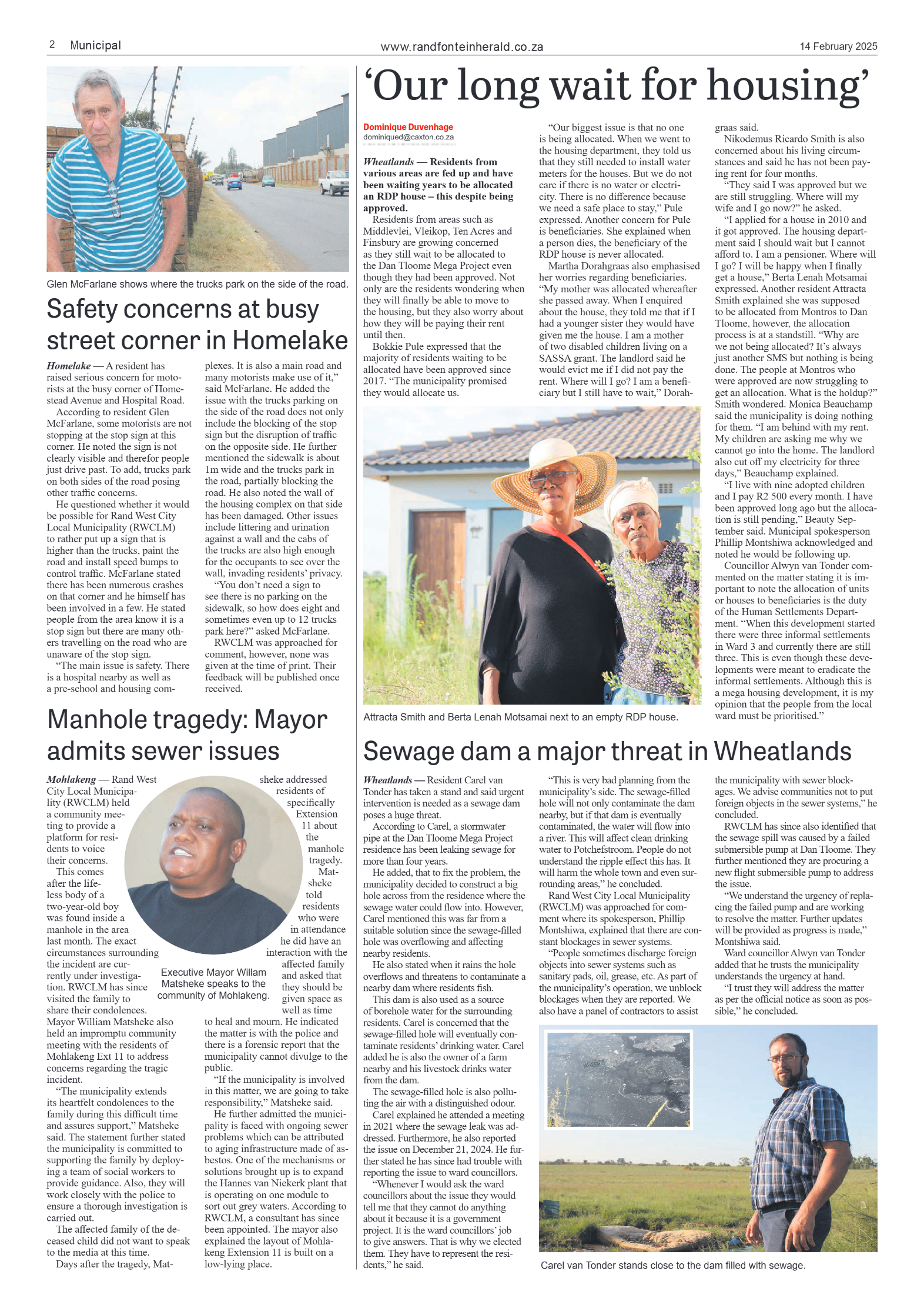 Randfontein Herald 14 February 2025 page 2