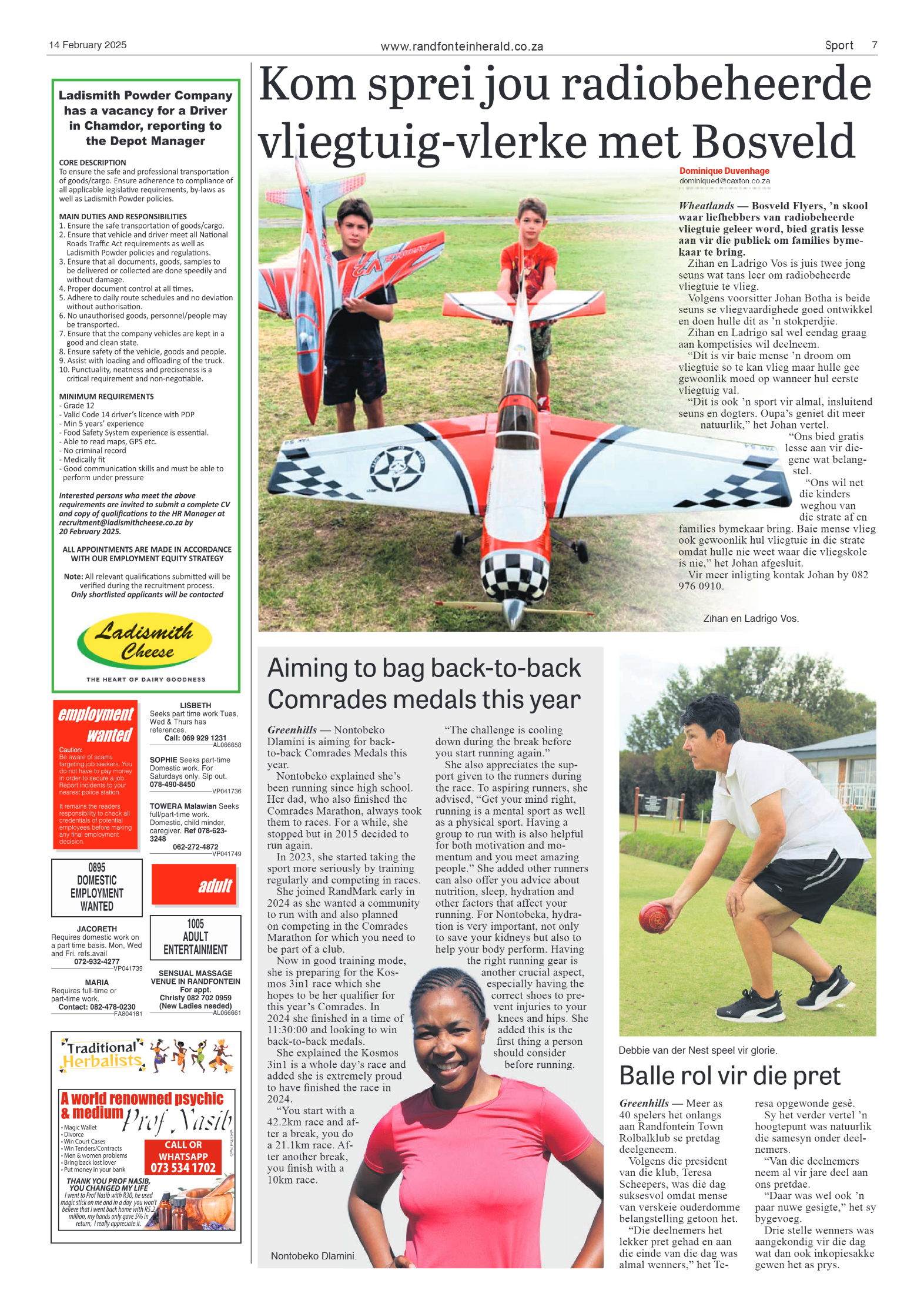 Randfontein Herald 14 February 2025 page 7