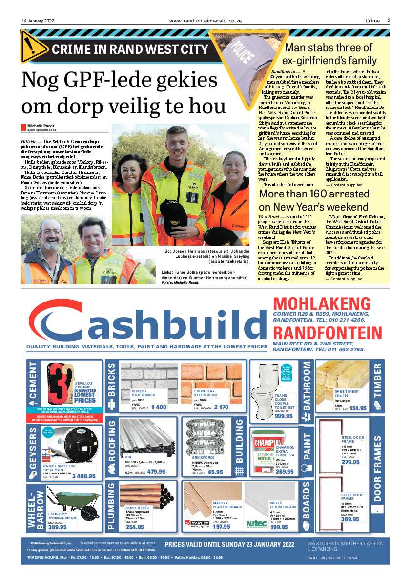 Randfontein Herald 14 January 2022 page 5