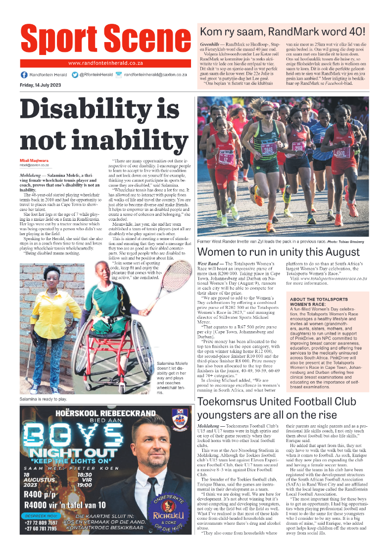 Randfontein Herald 14 July 2023 page 8