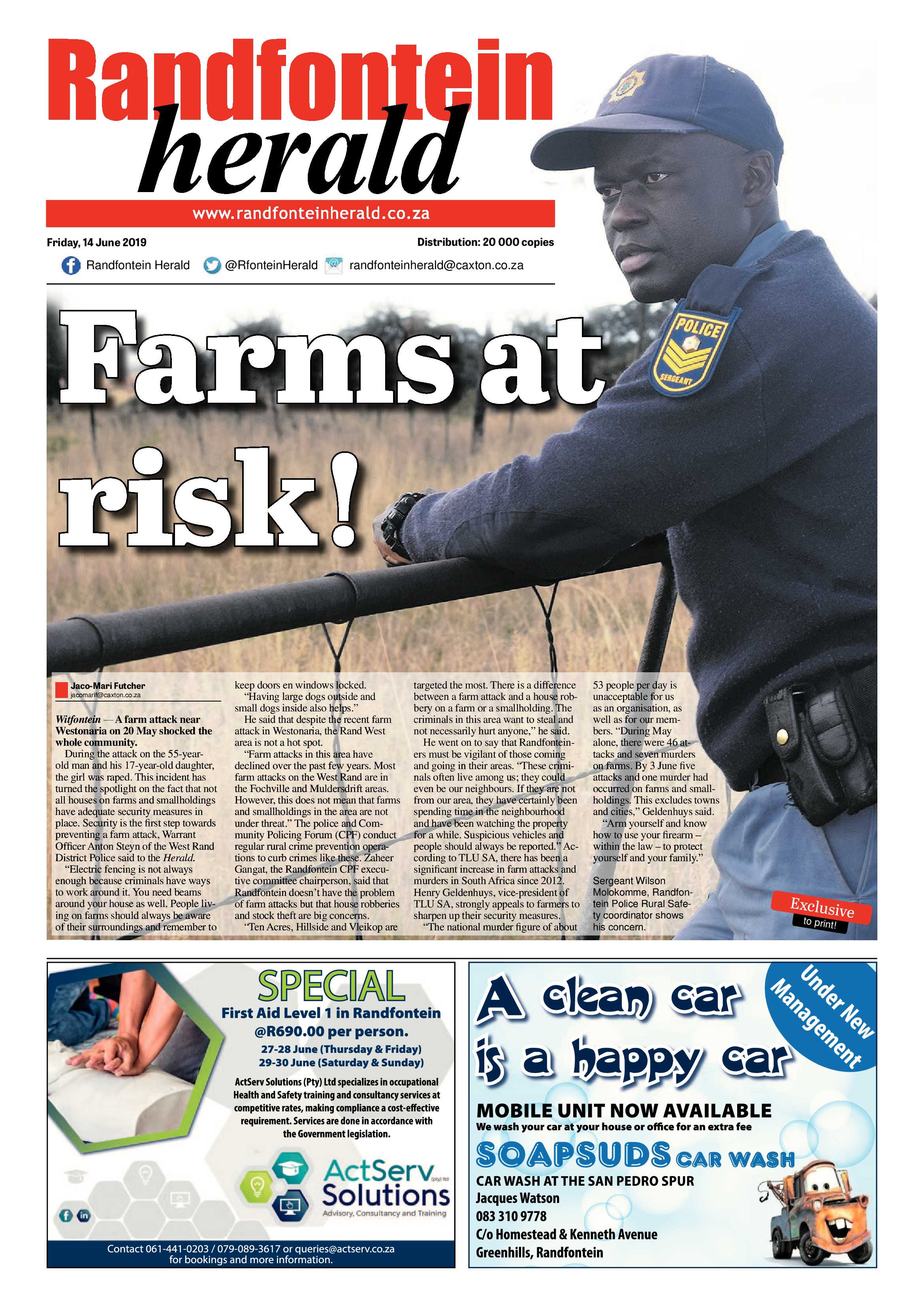 Randfontein Herald 14 June 2 page 1