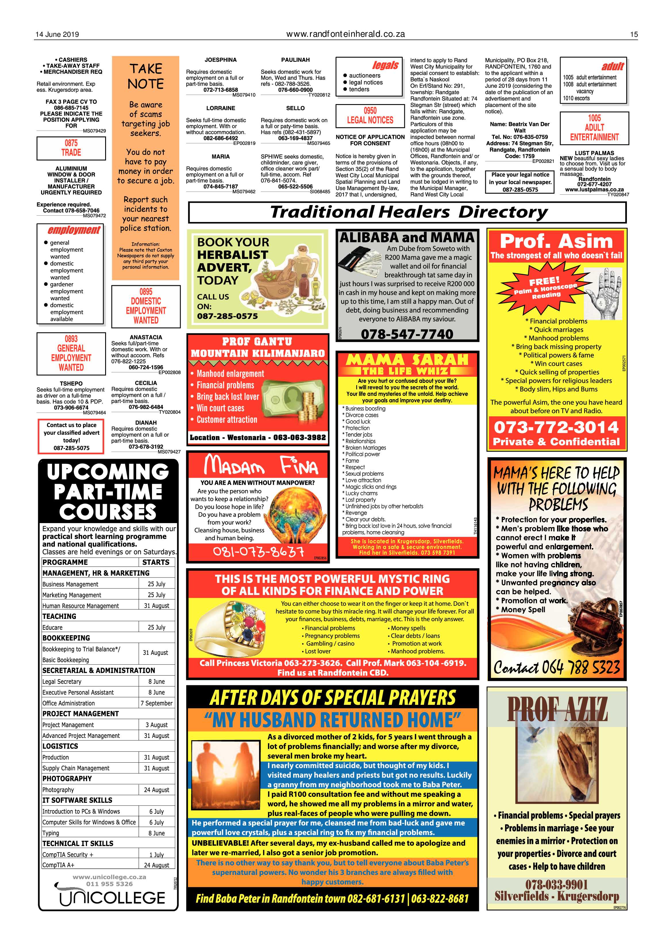 Randfontein Herald 14 June 2 page 15
