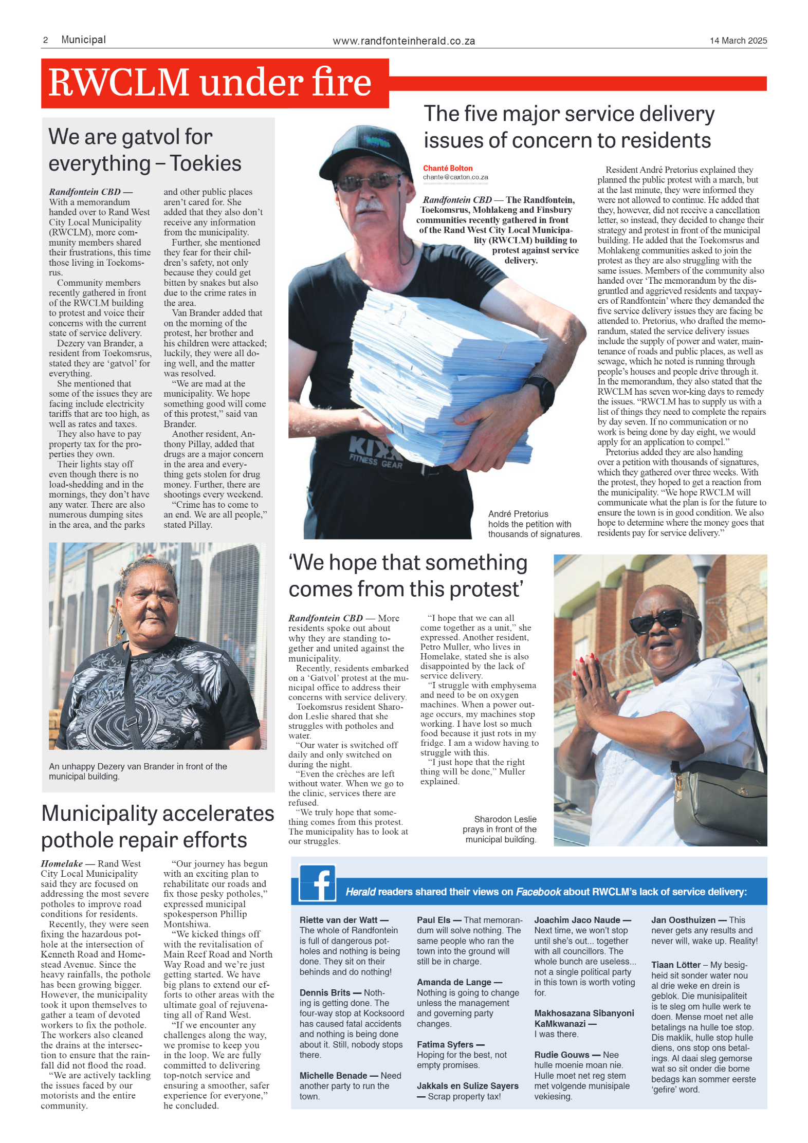 Randfontein Herald 14 March 2025 page 2