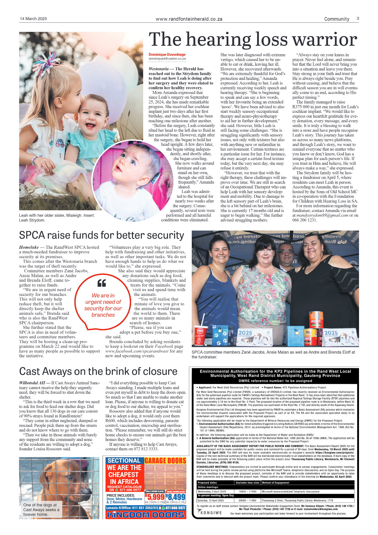 Randfontein Herald 14 March 2025 page 3