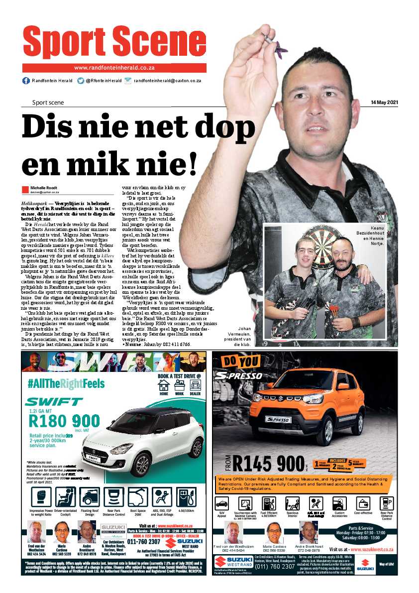 Randfontein Herald 14 May 2021 page 12