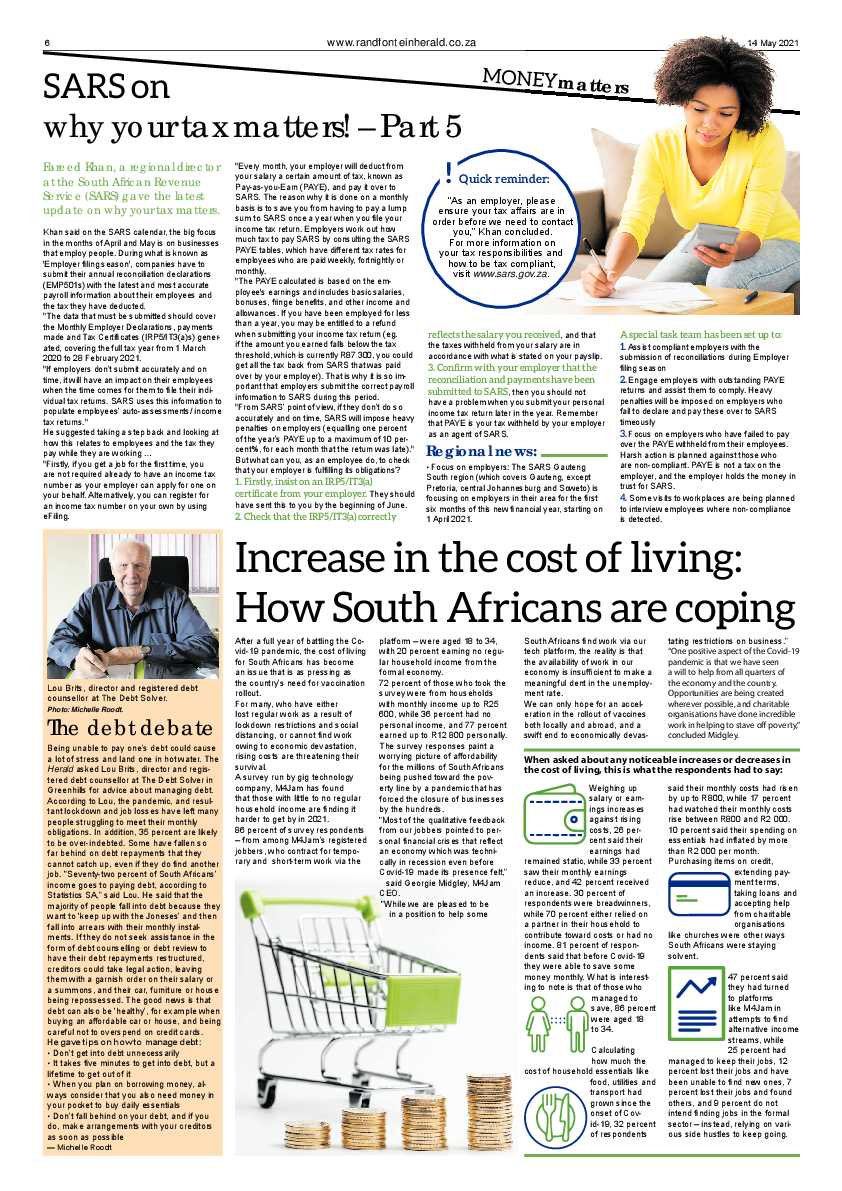 Randfontein Herald 14 May 2021 page 6