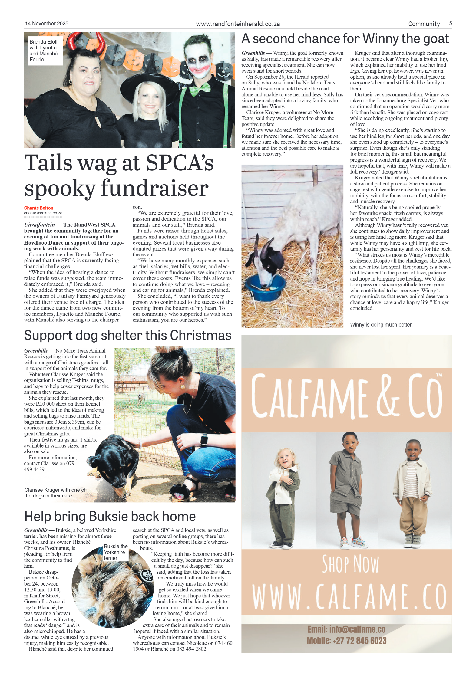 Randfontein Herald 14 November 2025 page 5