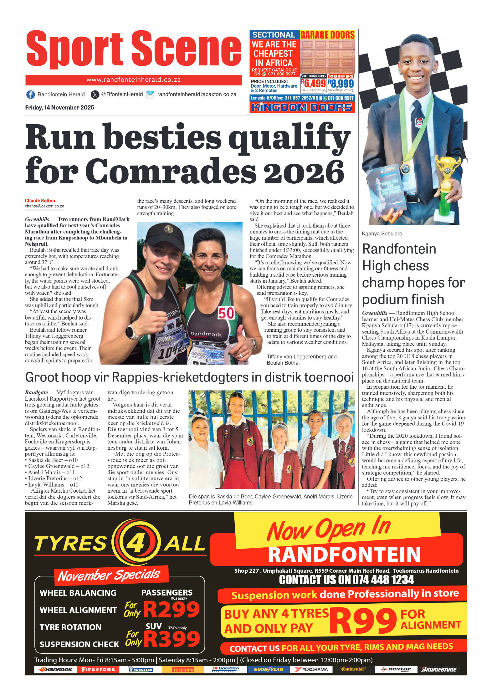 Randfontein Herald 14 November 2025 page 8