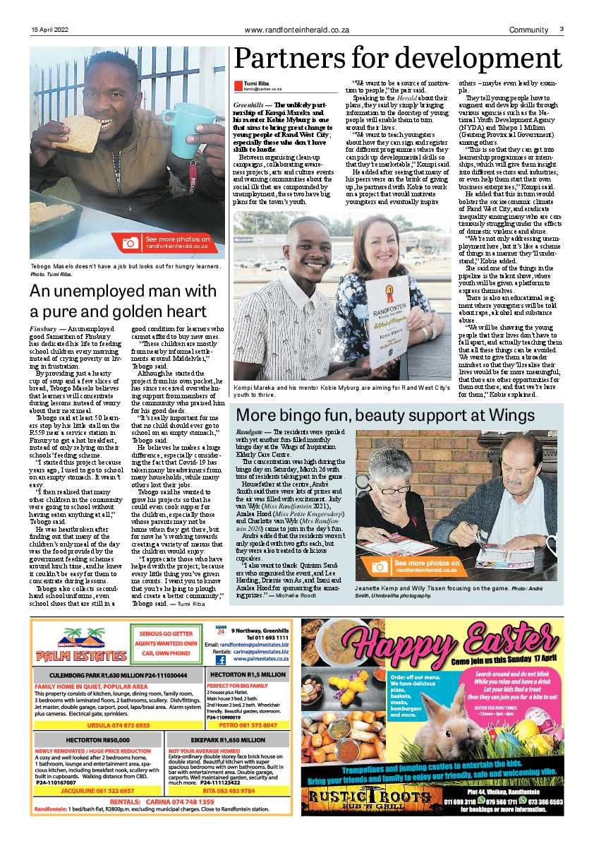 Randfontein Herald 15 April 2022 page 3