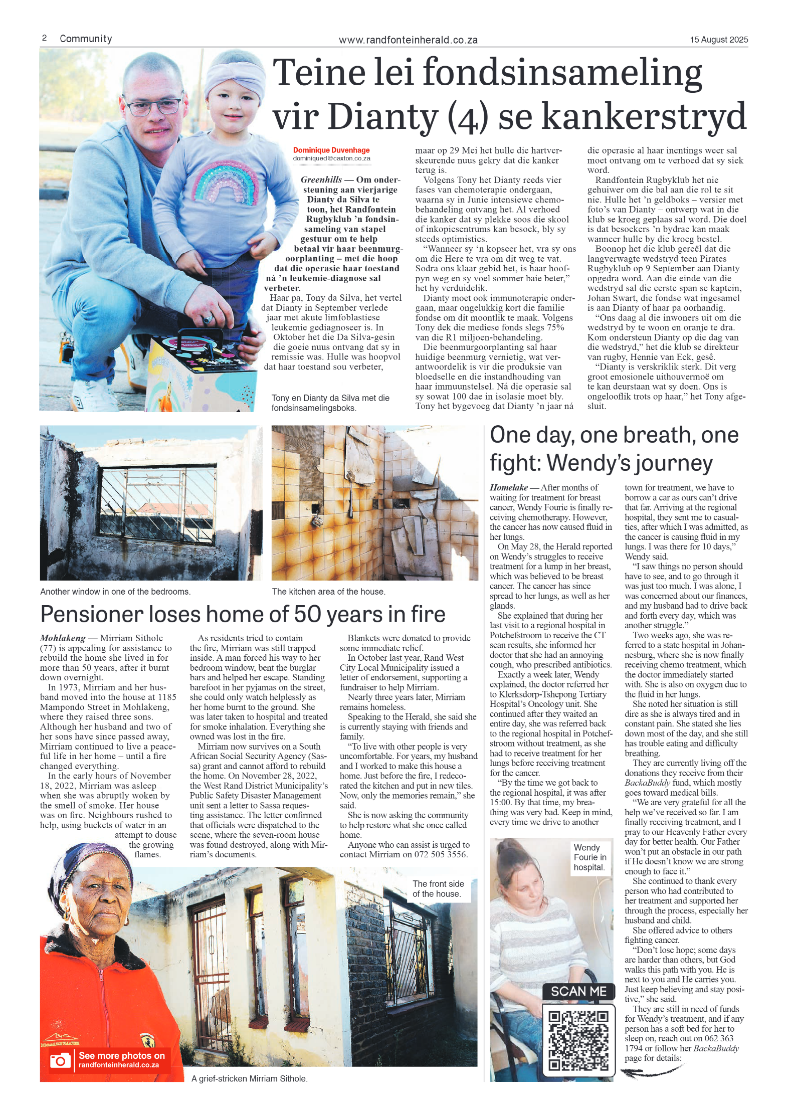 Randfontein Herald 15 August 2025 page 2