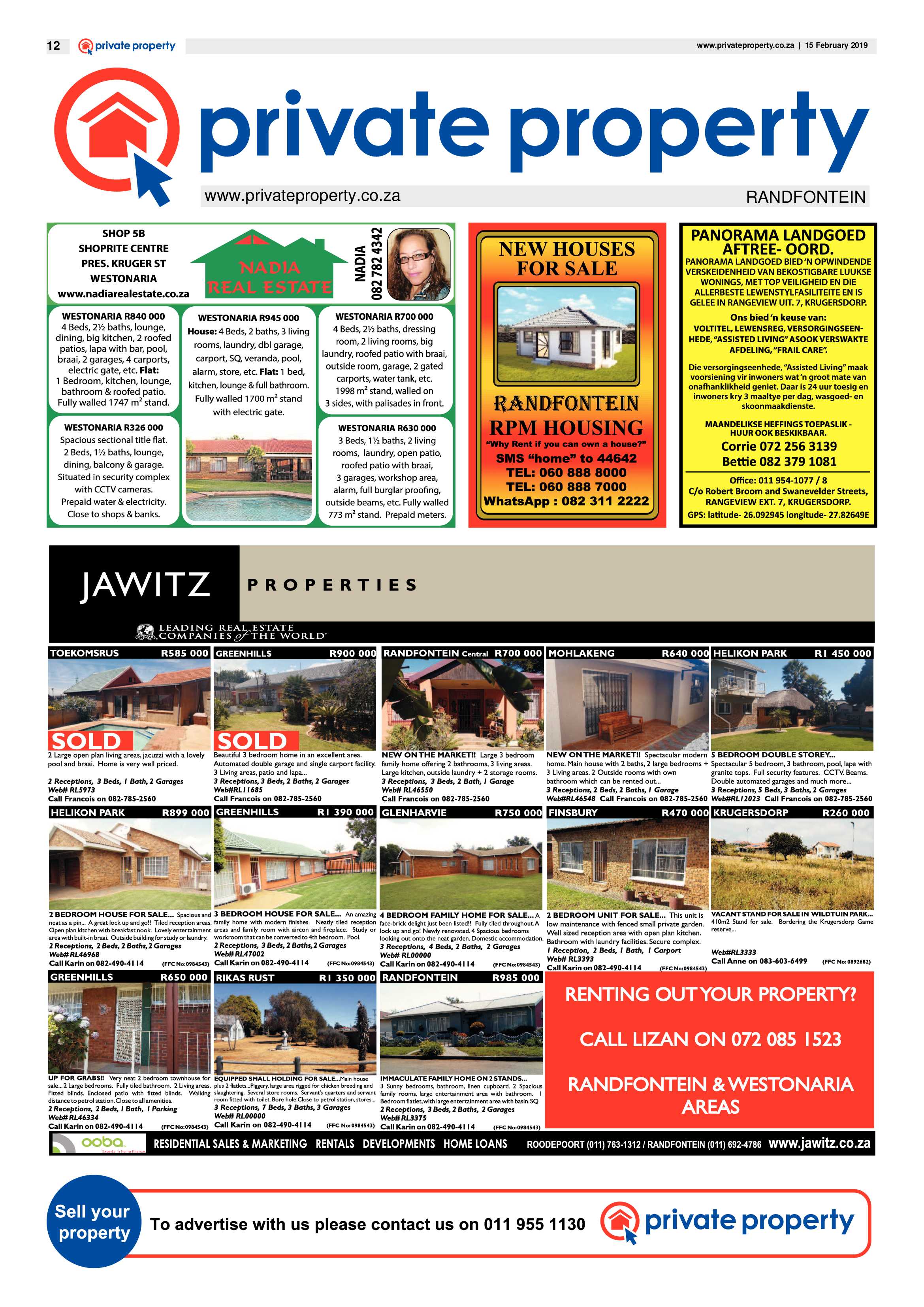 Randfontein Herald 15 February 2019 page 12