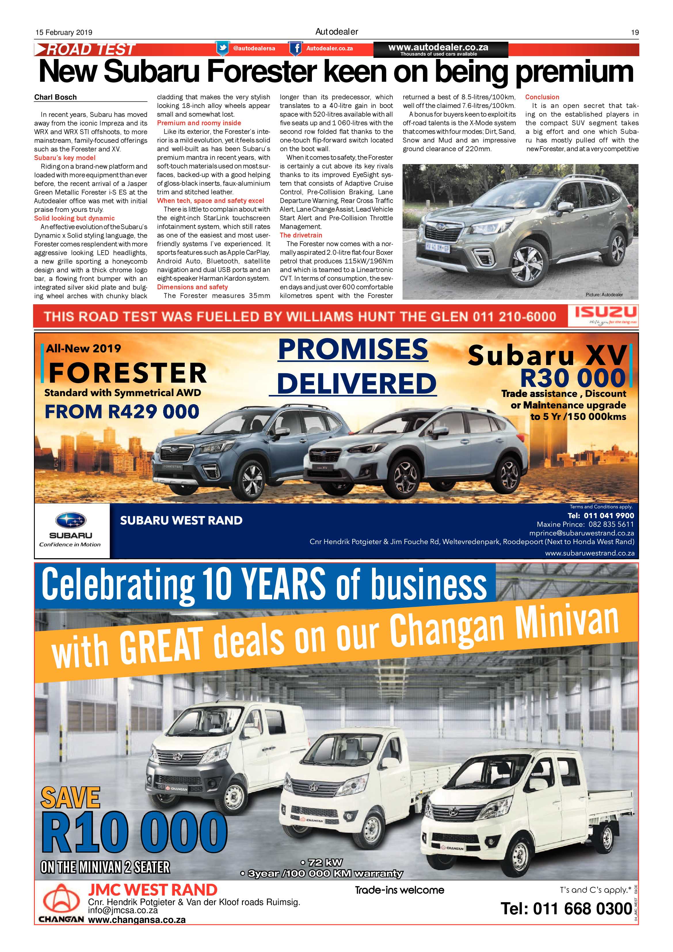 Randfontein Herald 15 February 2019 page 19