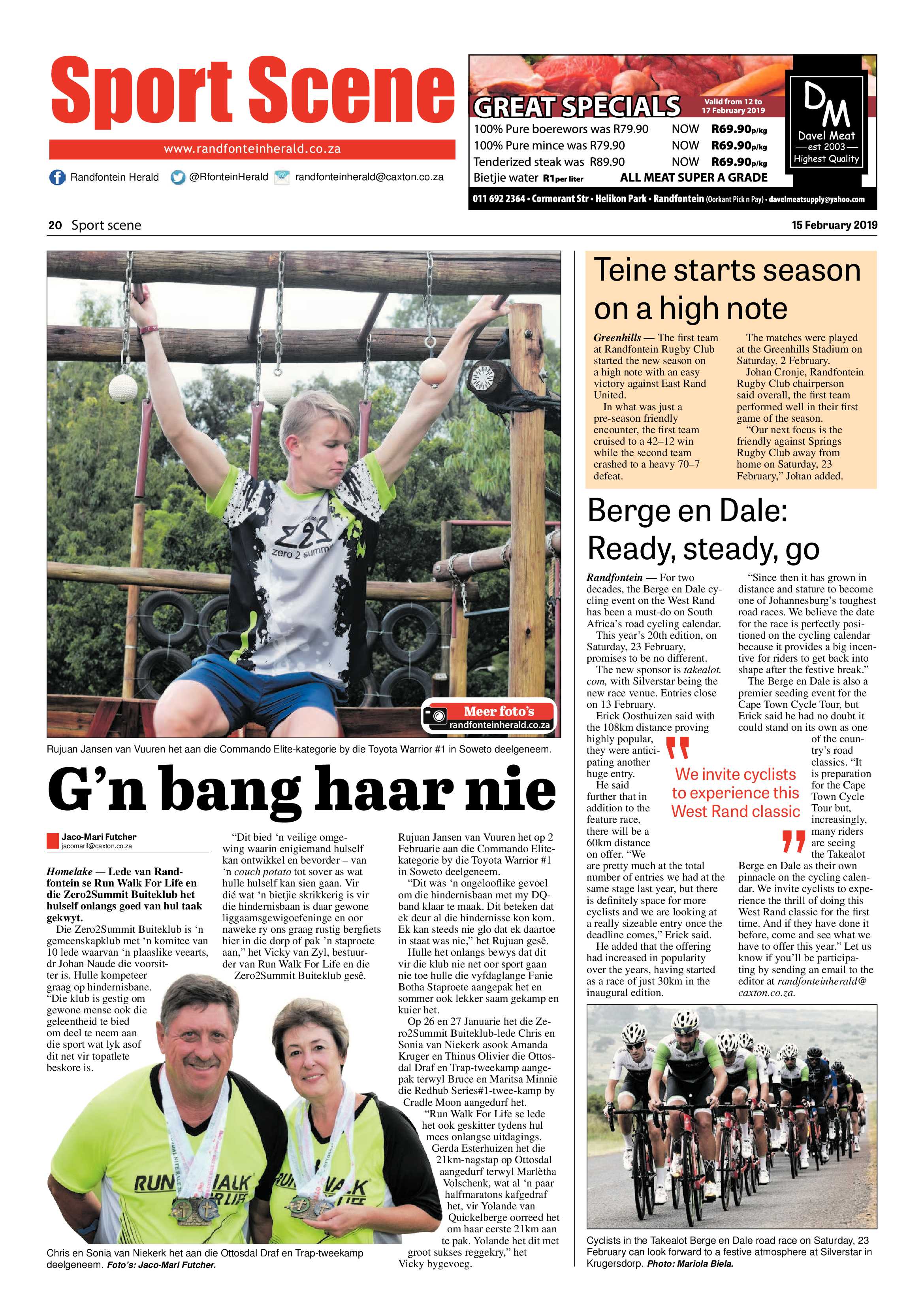 Randfontein Herald 15 February 2019 page 20