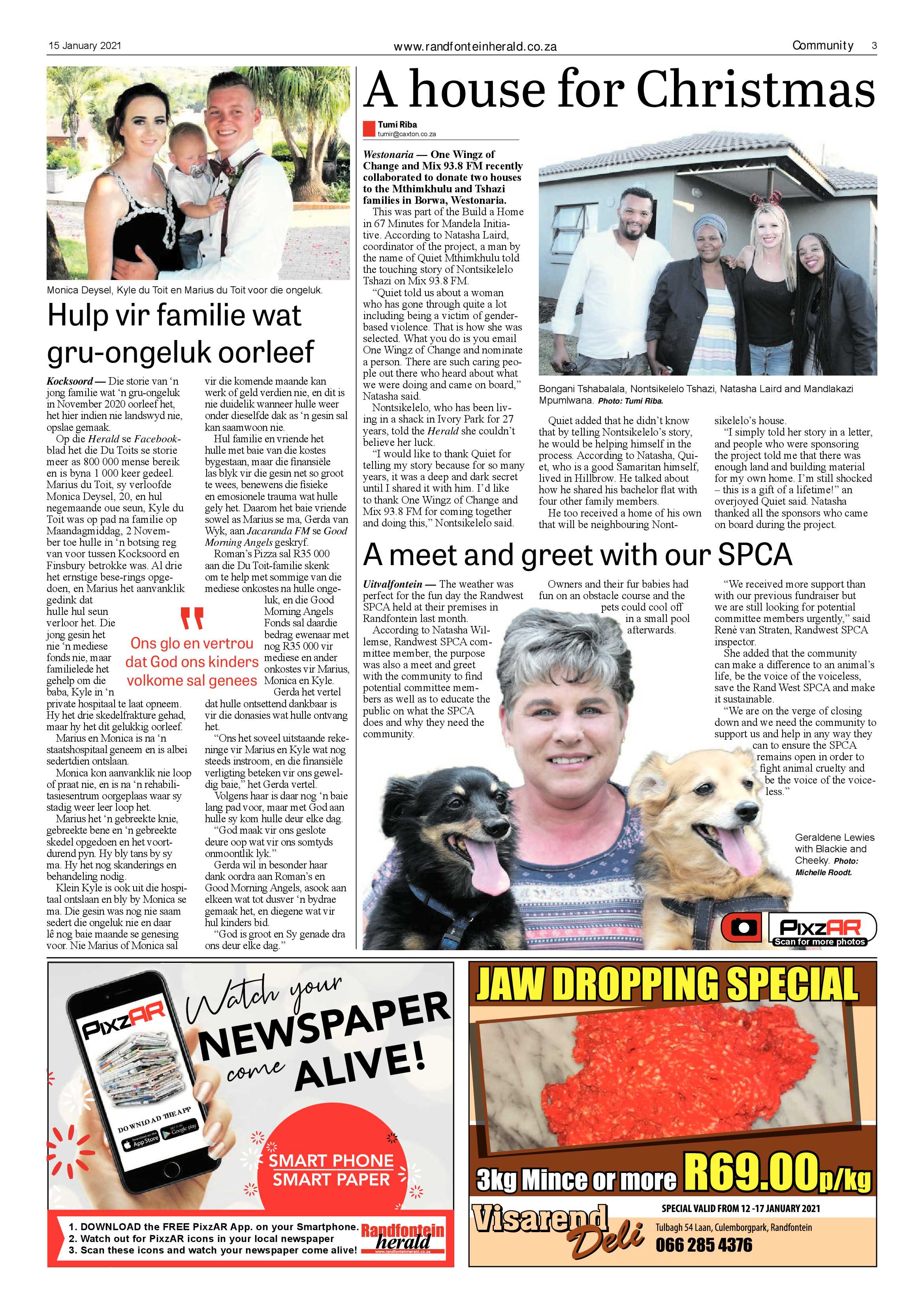 Randfontein Herald 15 January 2021 page 3